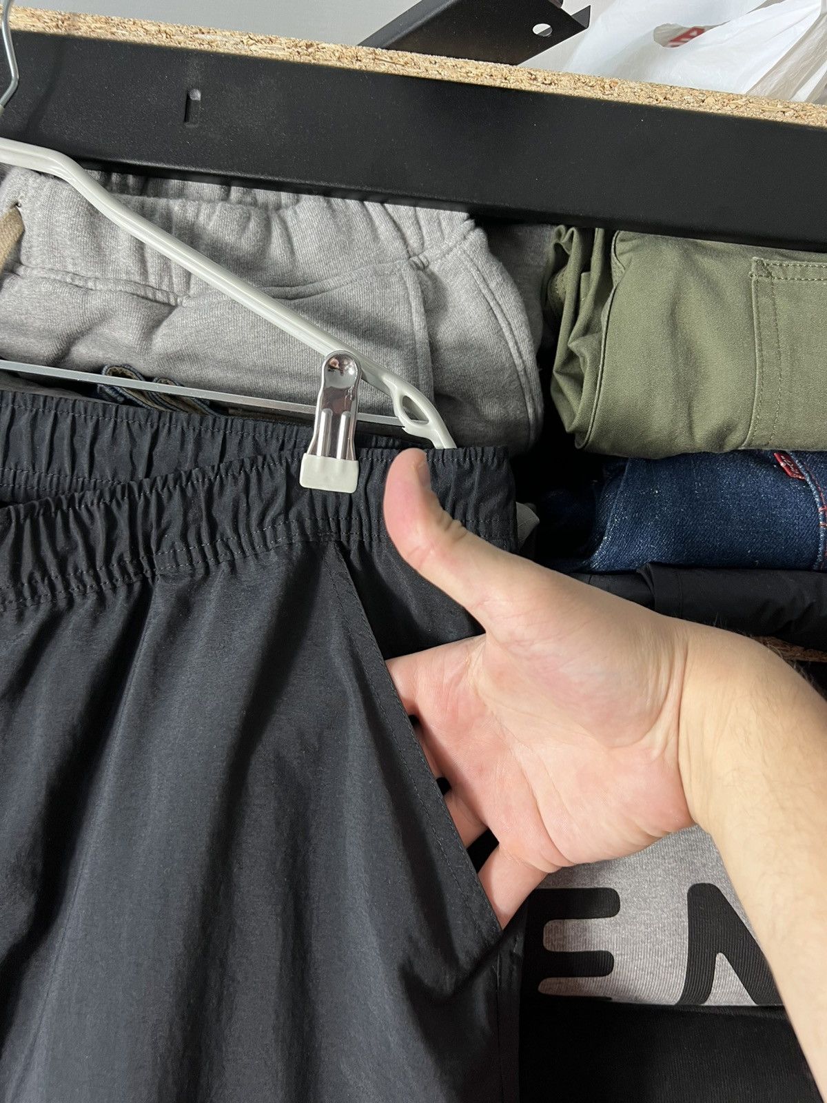 Nike 📌 Y2K Nike Utility Track Cargo Pants Vintage Black Techwear Size US 34 / EU 50 - 8 Thumbnail