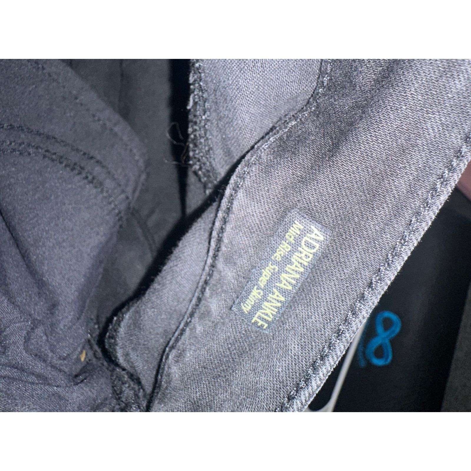 AG Adriano Goldschmied Mavi Gold Adrianna Ankle Black Mid Rise Super Skinny Jeans Size 28" / US 6 / IT 42 - 16 Thumbnail