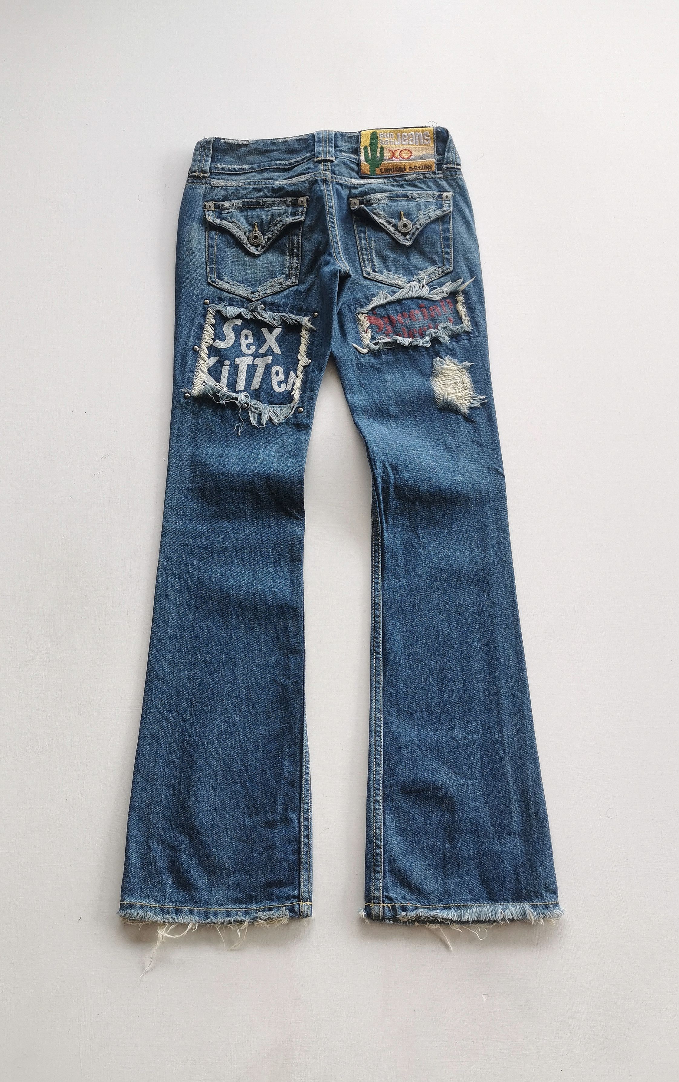 Tornado Mart flared patches jeans Size 27" / US 4 / IT 40 - 5 Thumbnail