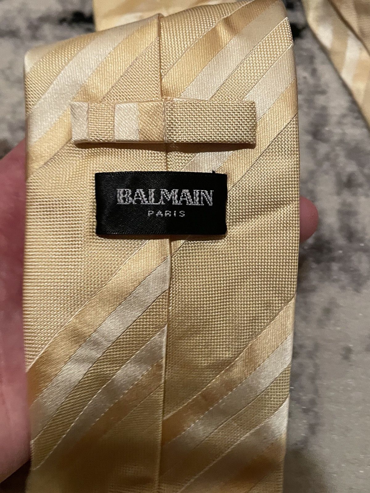Balmain × Designer Balmain Paris Tie New Very Beatiful Color Way Gold Designer Size ONE SIZE - 6 Thumbnail