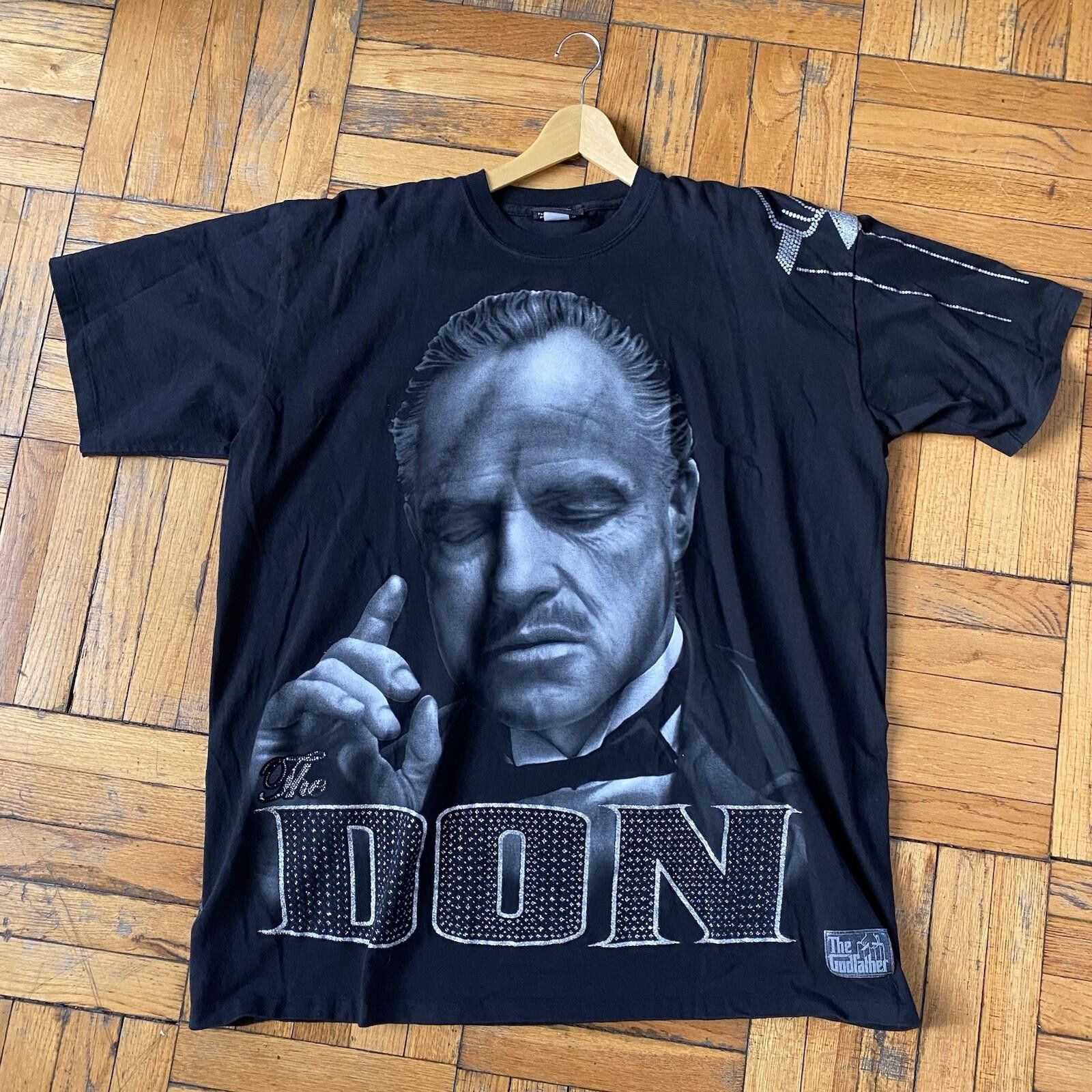 Other Vintage The Don T Shirt Godfather Black Graphic Y2K Size XL Size US XL / EU 56 / 4 - 1 Thumbnail