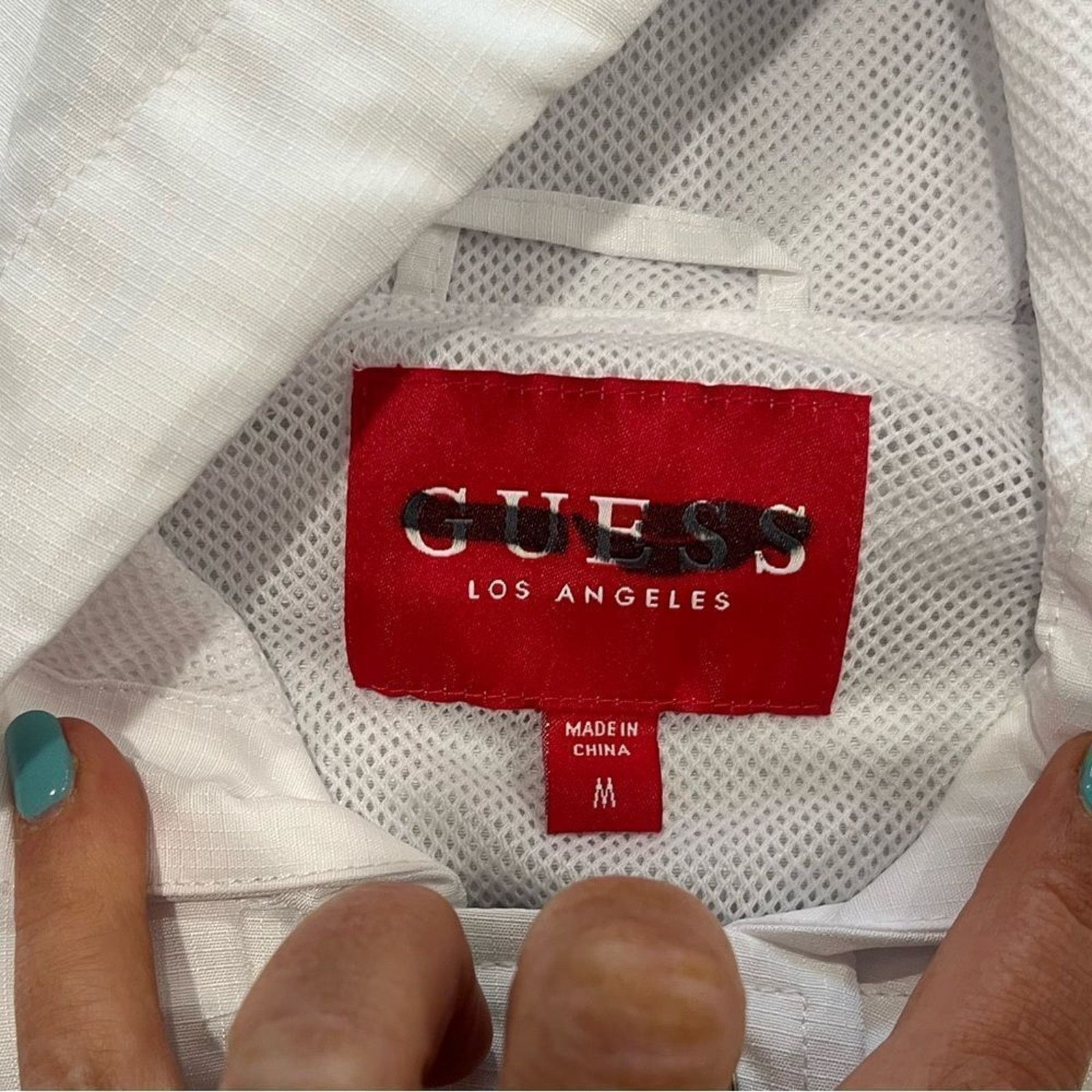 Guess NWOT Guess Black White Cropped Windbreaker Raincoat Size M / US 6-8 / IT 42-44 - 8 Thumbnail