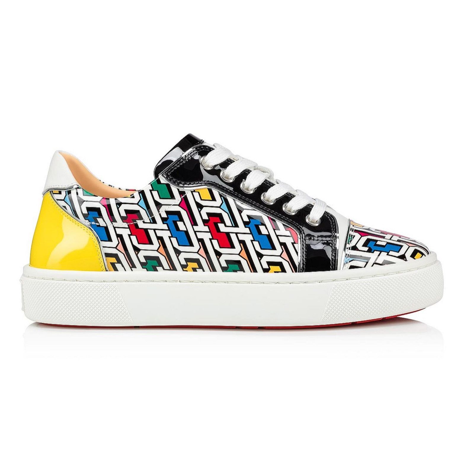 Christian Louboutin Christian Louboutin Black White Lace Up Low Top Sneaker 36.5 Size US 6.5 / IT 36.5 - 3 Thumbnail