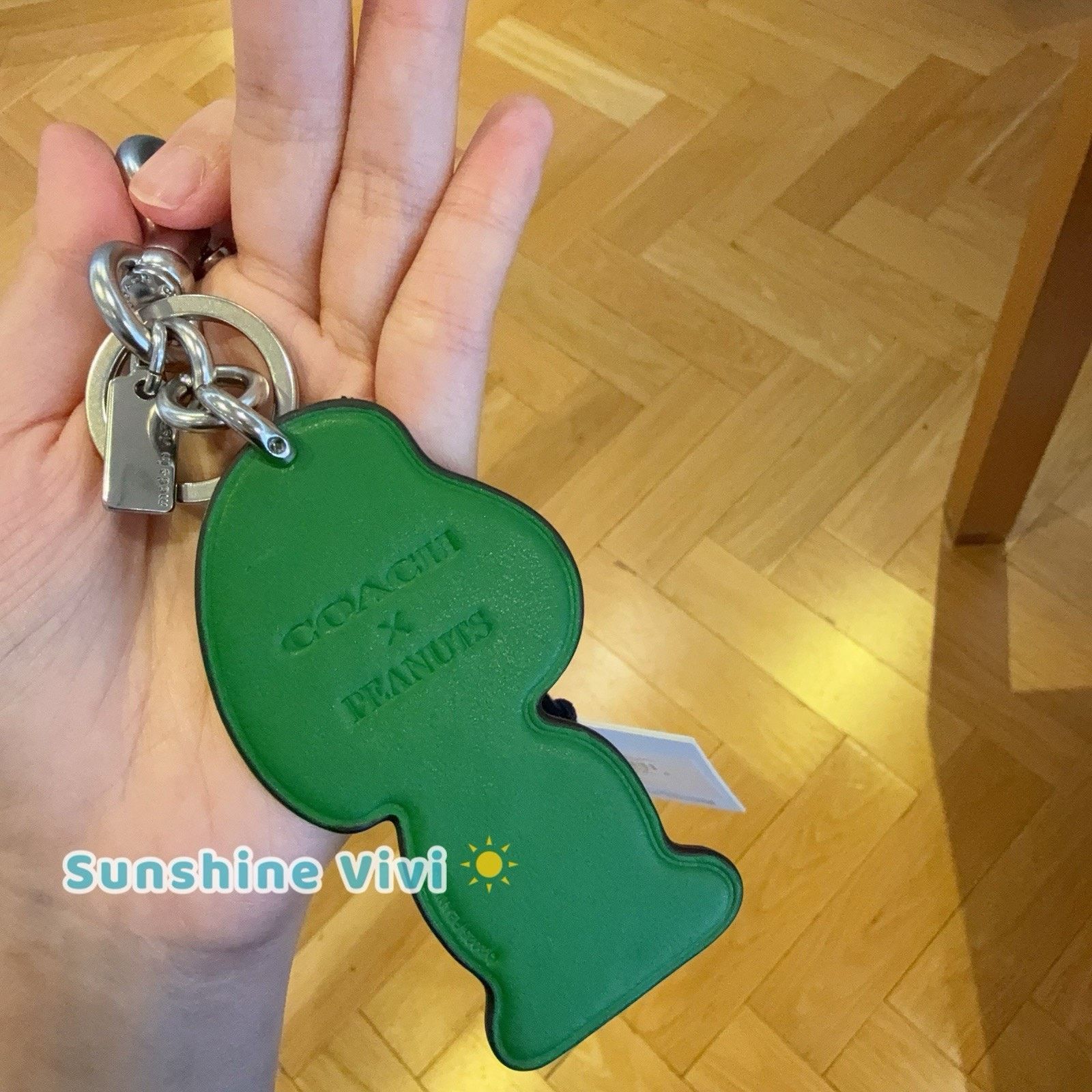 Coach NWT Coach x Peanuts Patty Bag Charm CBG57 Kelly Green Multi Size ONE SIZE - 2 Thumbnail