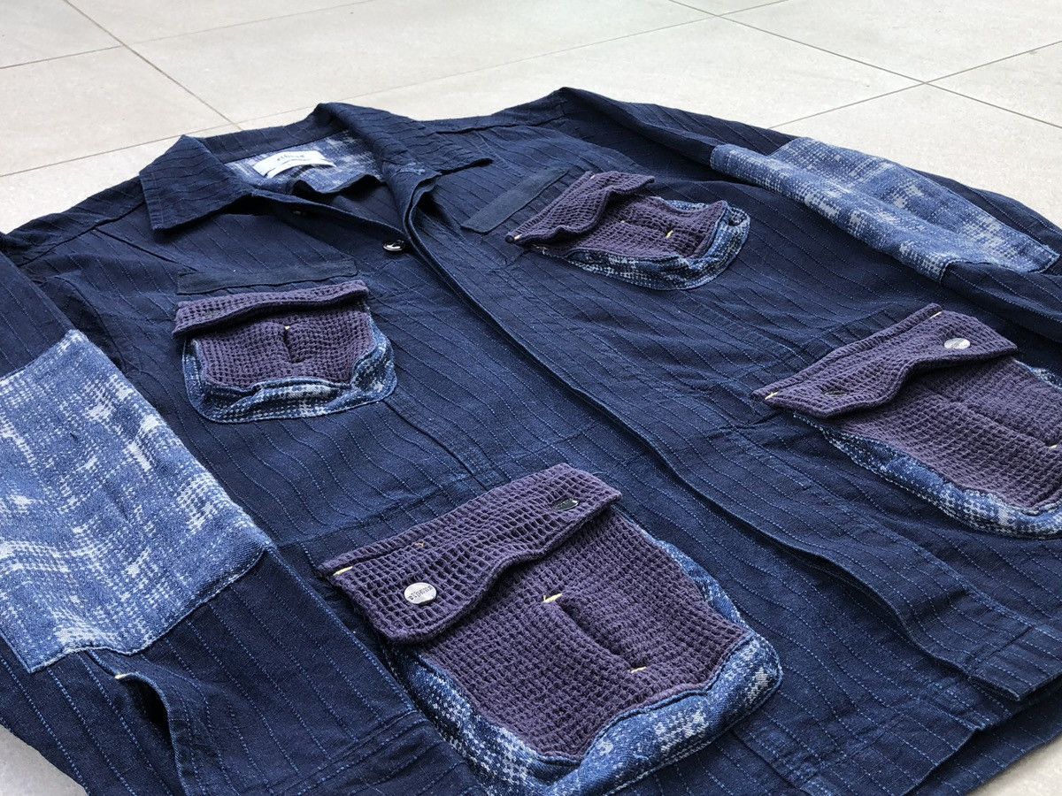 Elhaus Japanese Elhaus Coverall Kendogi Indigo Patchwork Jacket Size US L / EU 52-54 / 3 - 5 Thumbnail