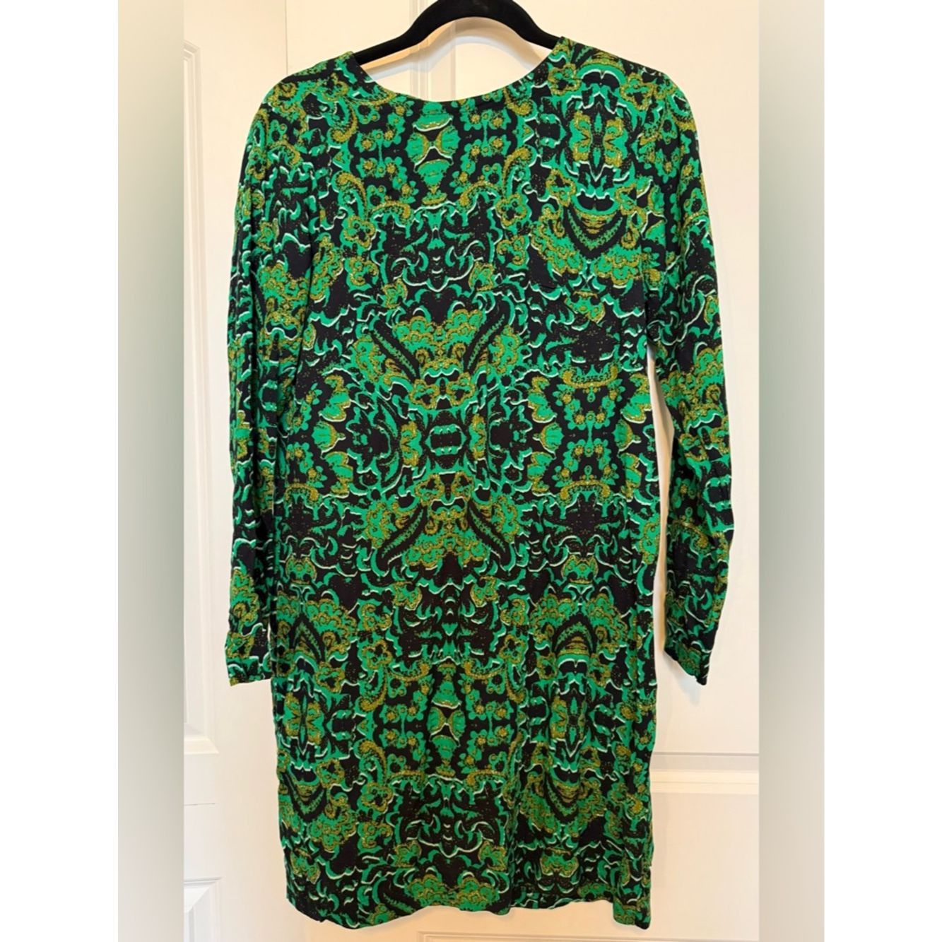 H&M H&M Green Patterned Long Sleeve Women's Dress Size M / US 6-8 / IT 42-44 - 1 Thumbnail