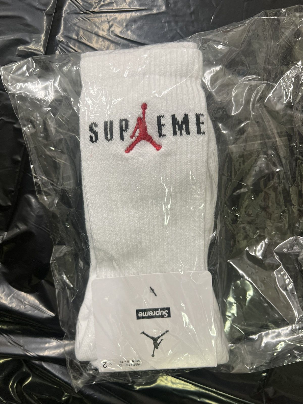 Supreme Supreme x Jordan Socks white Large Size ONE SIZE - 2 Thumbnail