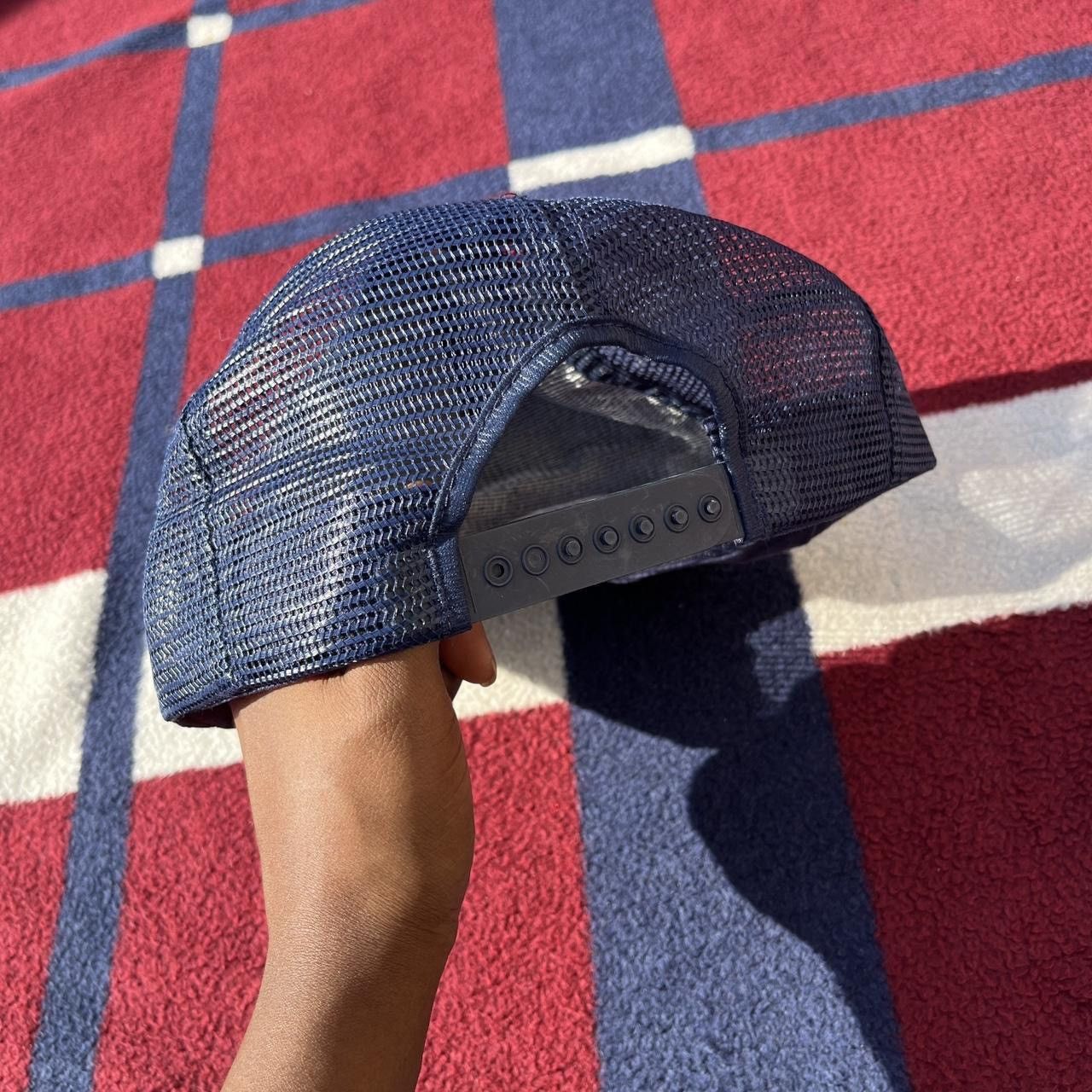 Vintage Local 138 navy blue mesh trucker hat yellow SnapBack cap Size ONE SIZE - 2 Thumbnail