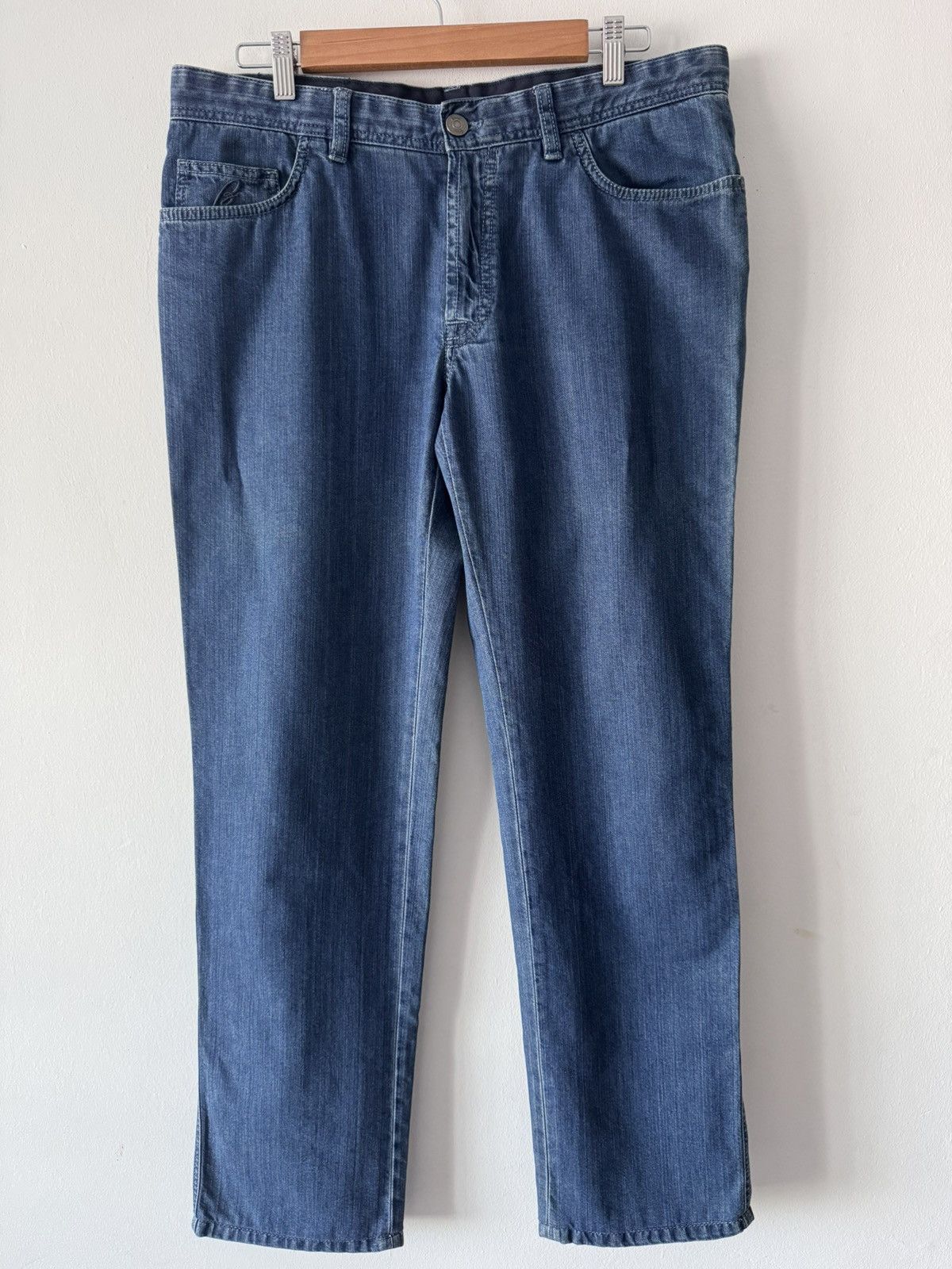 Brioni 🔥🔥 Brioni Blue Stretch Jeans Size US 35 - 1 Thumbnail