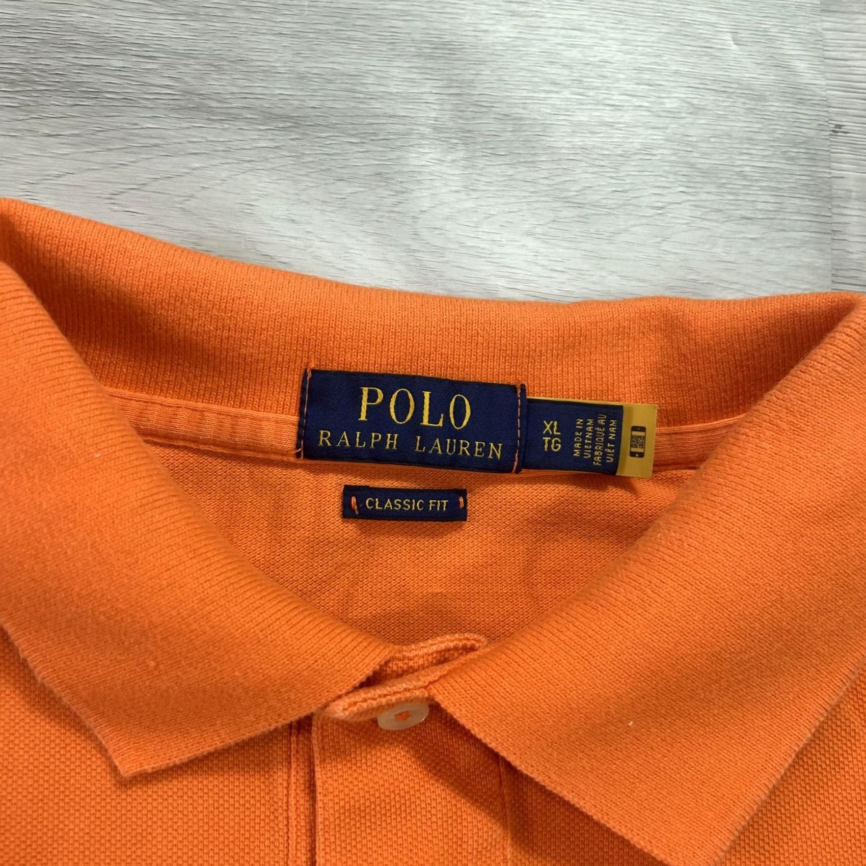 Polo Ralph Lauren Polo Ralph Lauren Polo Shirt Mens XL Orange Classic Fit 100% Cotton Big Pony Logo Short Sleeve Shirt Size US XL / EU 56 / 4 - 5 Thumbnail