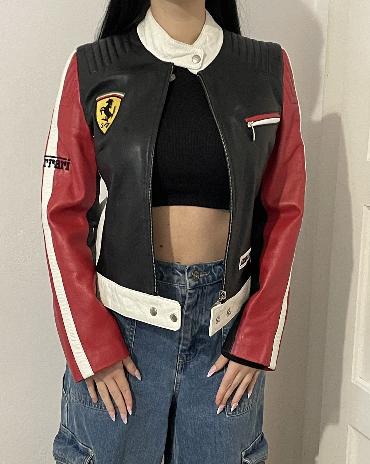 M*M様 Ferrari レザージャケット 赤 ヴィンテージ