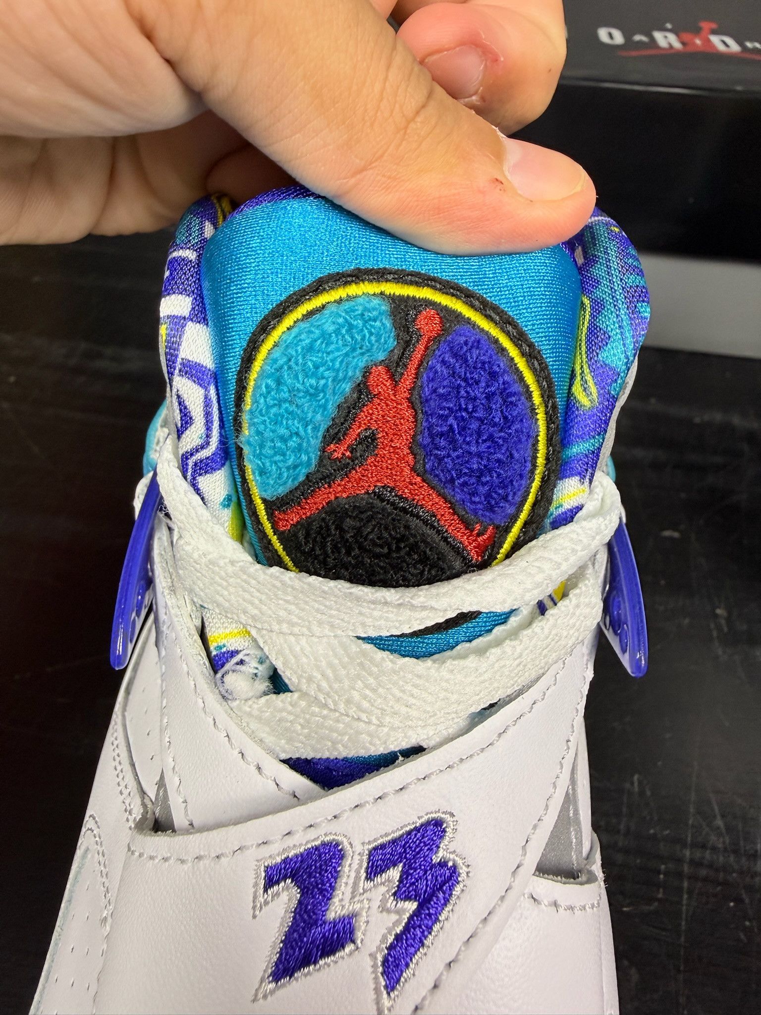 Jordan Brand Air Jordan 8 Retro "White Aqua" (2019) (WMNS) - Size 7.5 Size US 7.5 / IT 37.5 - 6 Thumbnail