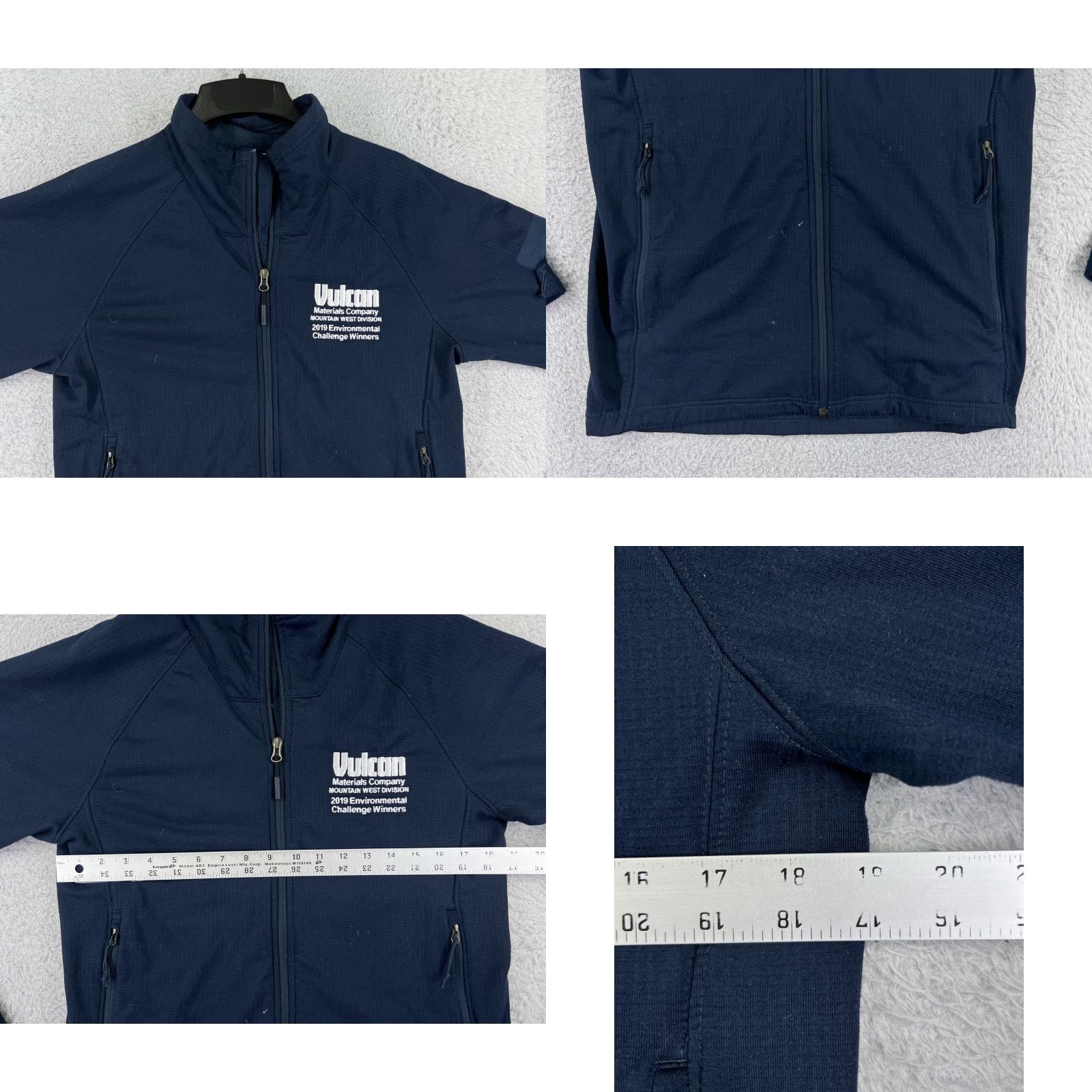 The North Face The North Face Mens Full Zip Sweater Blue 100% Polyester Knit Mock Neck Regular Size M 2?4 Zip Embroidered Logo Size US M / EU 48-50 / 2 - 8 Thumbnail