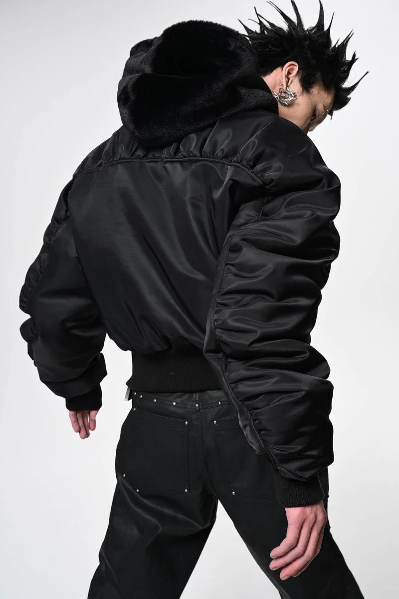 Other Dual-Layer Faux Fur Hooded Bomber by SAVAGEGROWTHWORLD Size US L / EU 52-54 / 3 - 7 Thumbnail