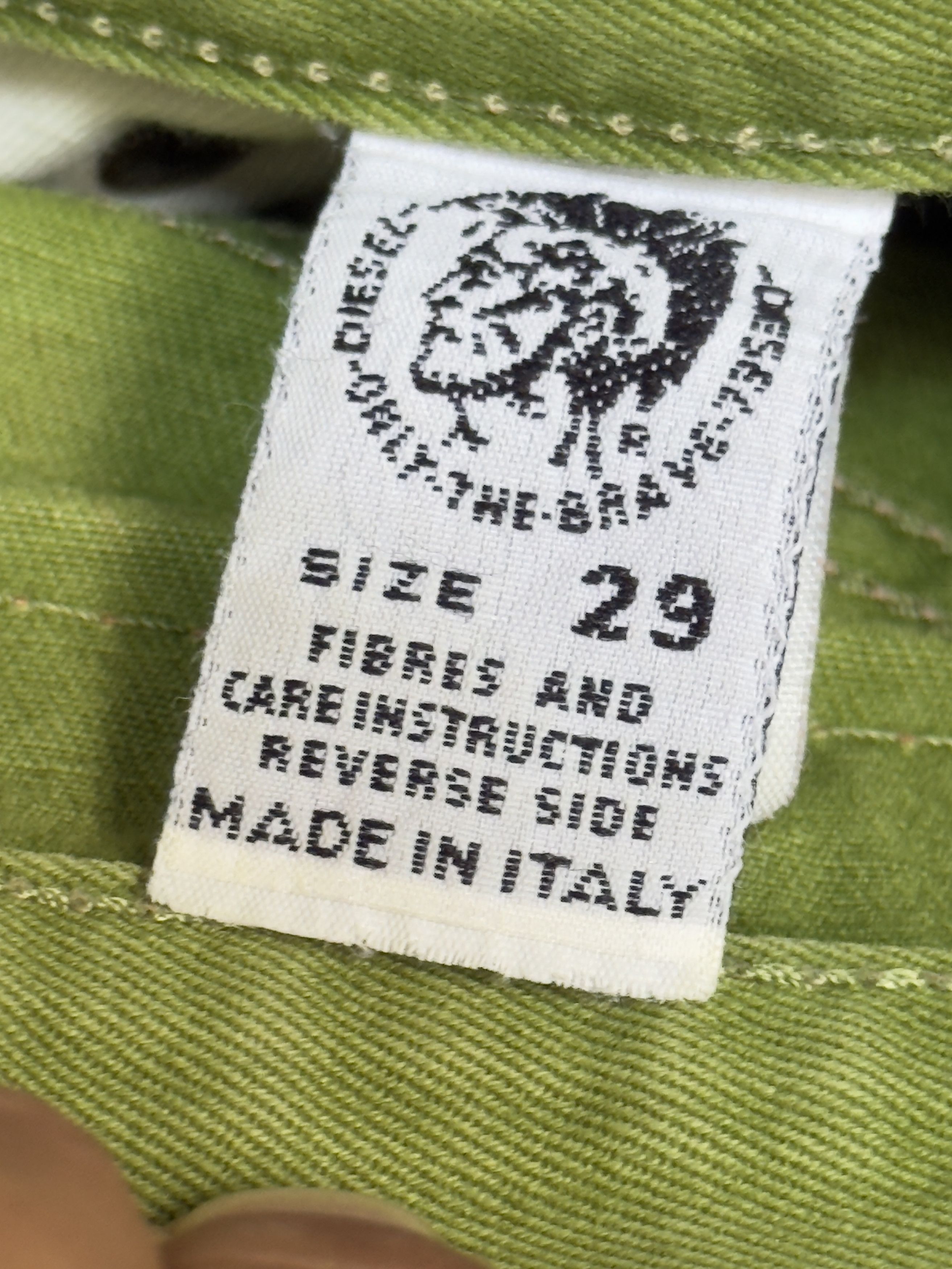 Diesel Vintage Diesel italy shorts denim jeans green Size US 29 - 9 Thumbnail