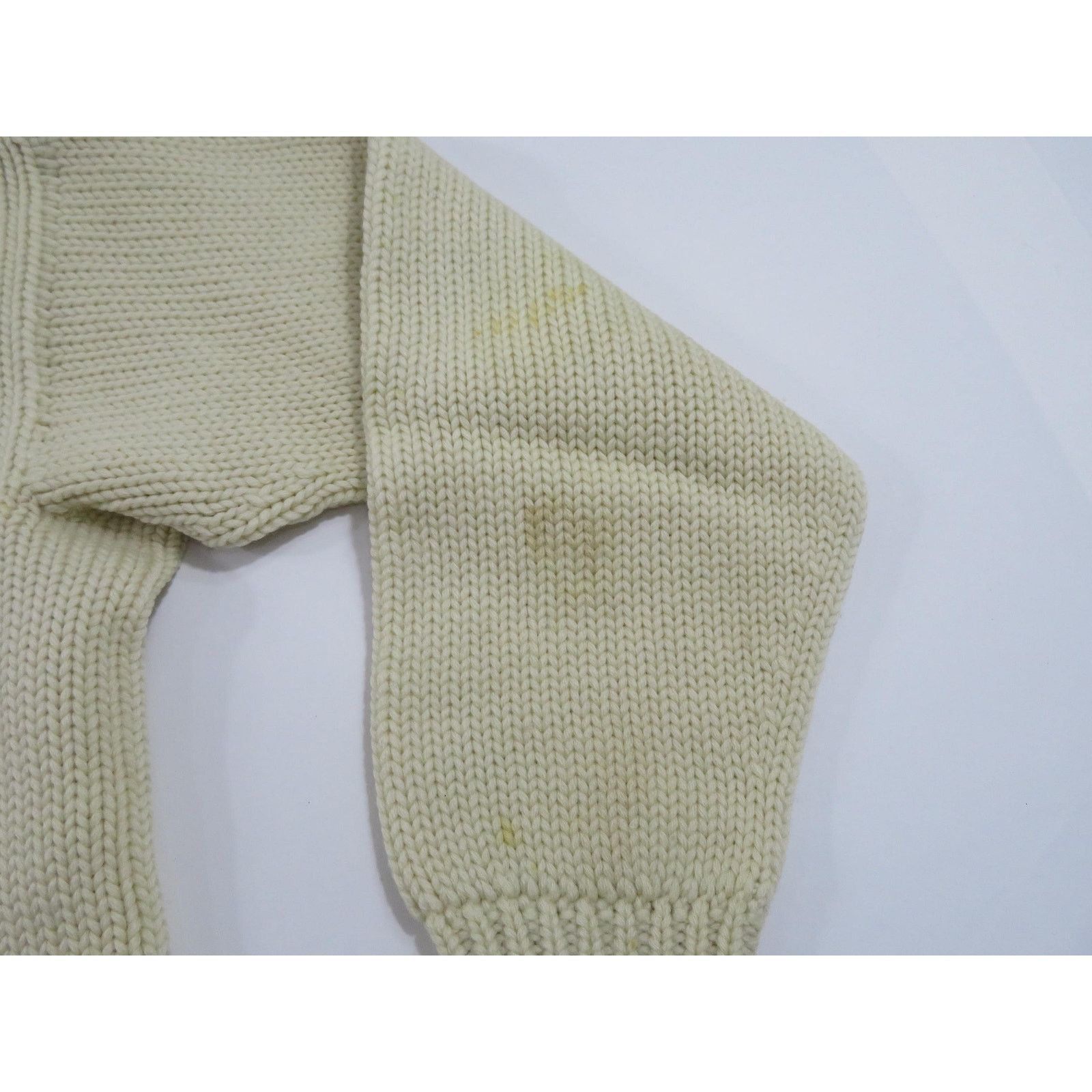 Other Indian Brand Wool Sweater 1950s-60s Ivory Beige Color M-L? Size US M / EU 48-50 / 2 - 4 Thumbnail
