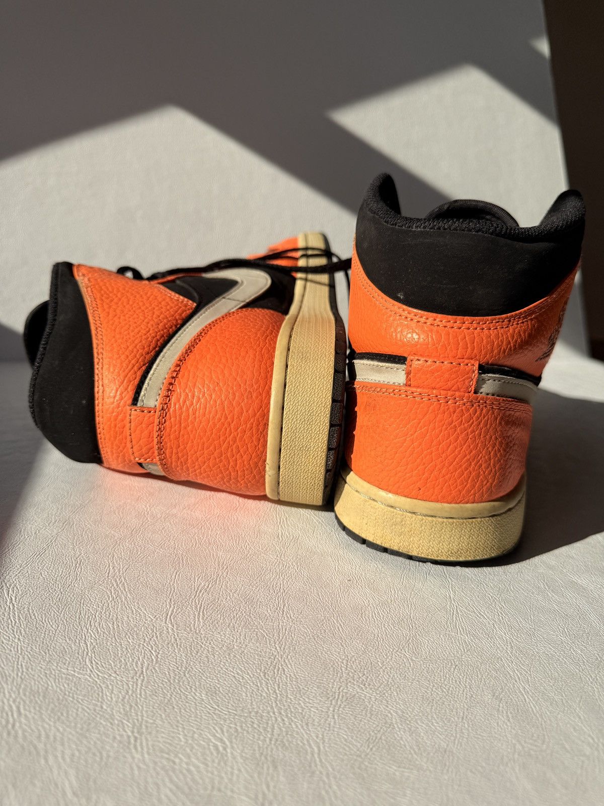 Jordan Brand Jordan 1 Black Cone US M 11.5 2018 Florescent Orange Nike Size US 11.5 / EU 44-45 - 8 Thumbnail