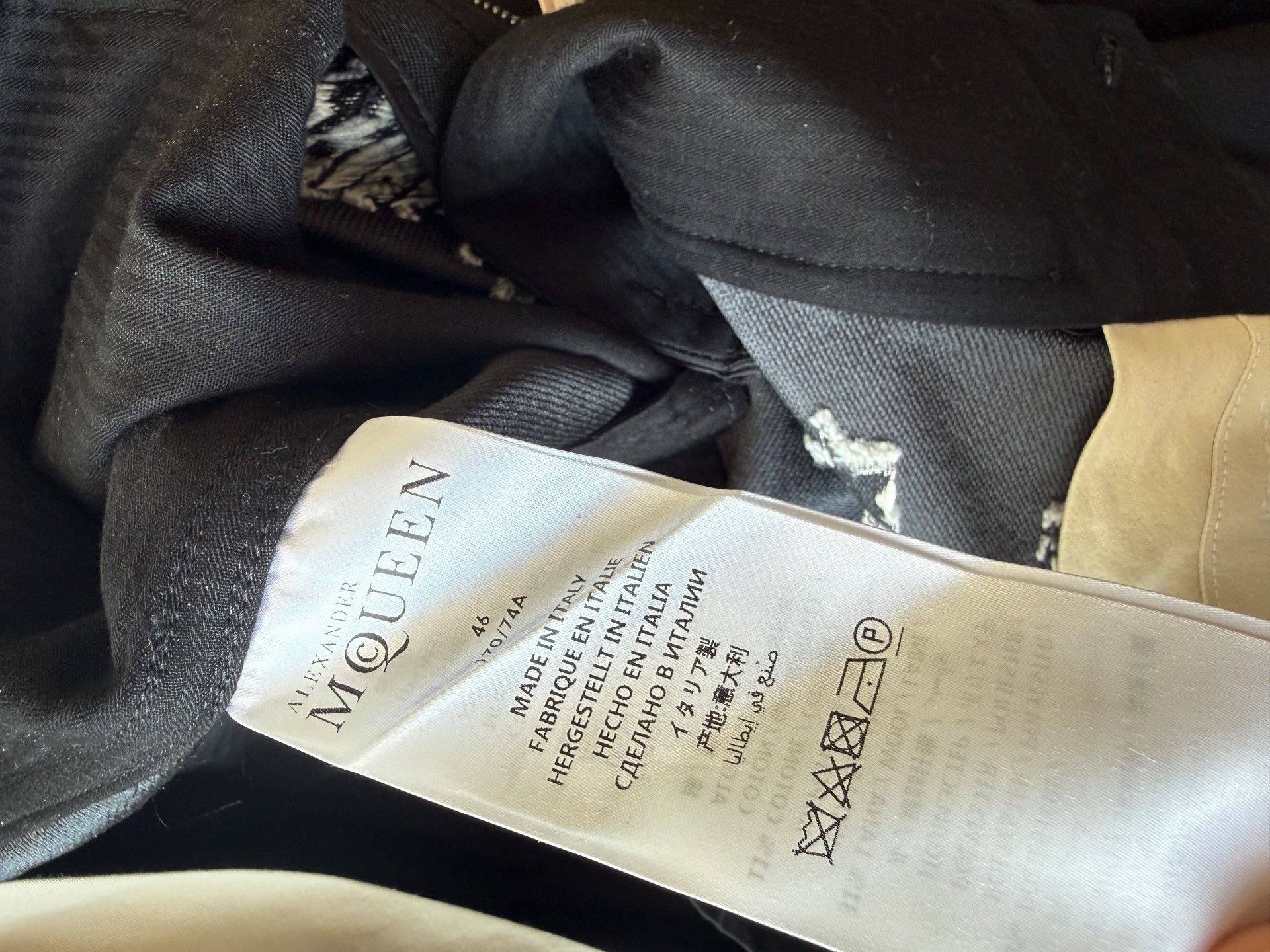 Alexander McQueen Alexander McQueen Black Chain Pin Trousers Size US 30 / EU 46 - 5 Thumbnail
