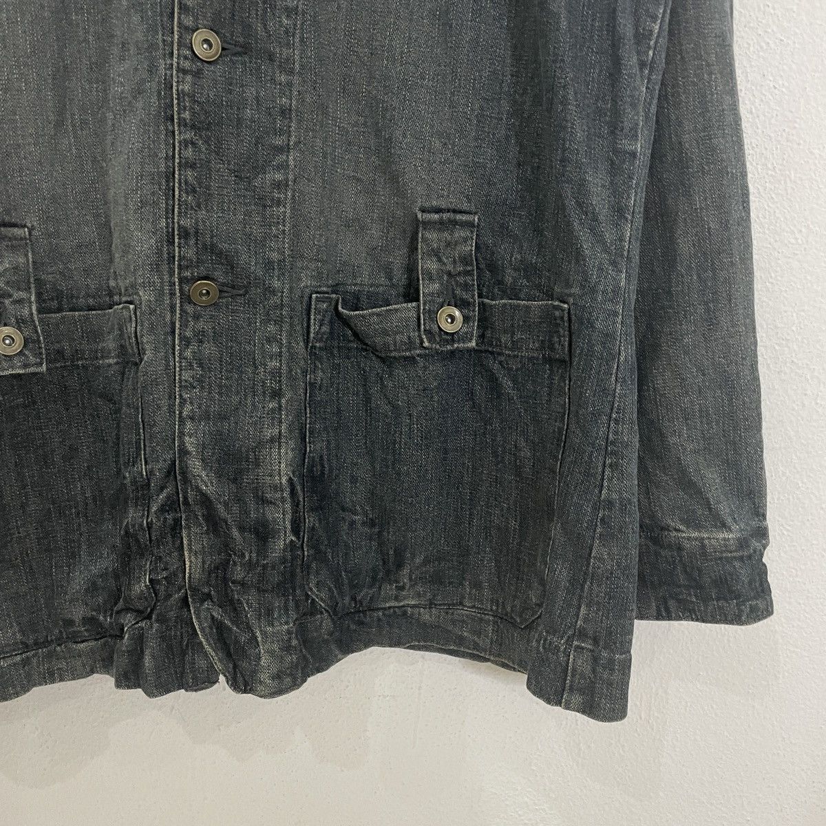 Japanese Brand Vintage Burning Violet Denim Jacket Size US L / EU 52-54 / 3 - 2 Thumbnail