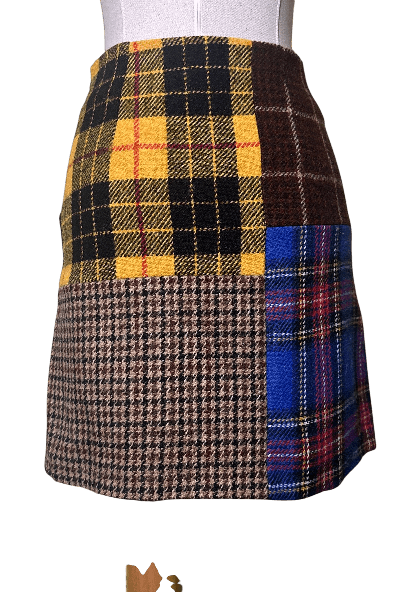 Weekend Max Mara Agoraio Mini Rock Wool Patch Skirt Size 25" / US 0 / IT 36 - 6 Thumbnail