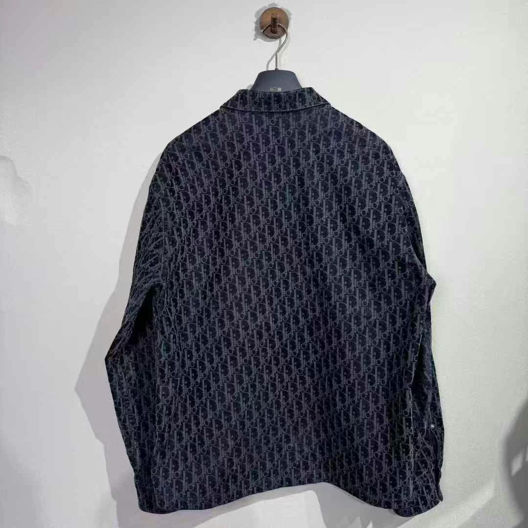 Dior Dior Velvet All-over Print Shirt Jacket Size US L / EU 52-54 / 3 - 2 Thumbnail