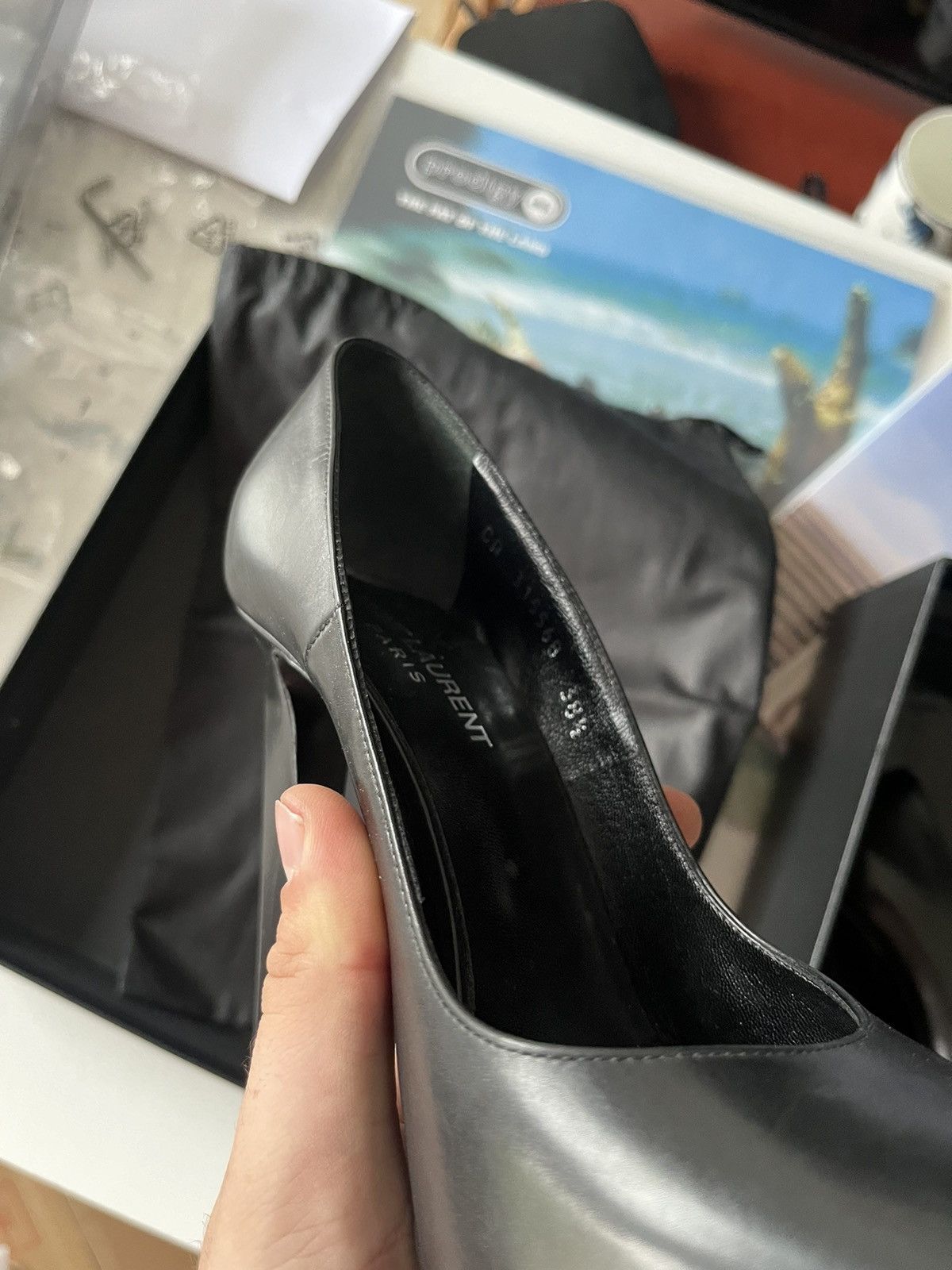 Yves Saint Laurent Yves Saint Laurant Heels black night Size US 8.5 / IT 38.5 - 5 Thumbnail