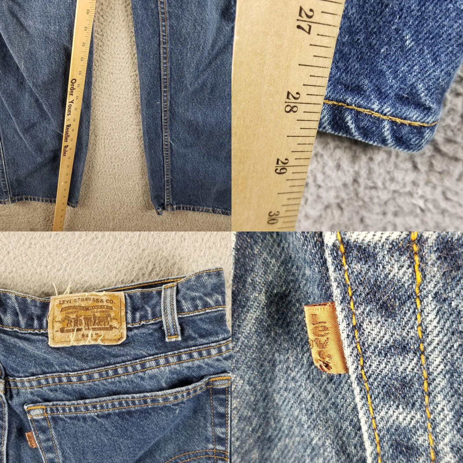 Levi's Vintage Levi's 540 Orange Tag Signature Relaxed Fit Jeans USA 1996 34x29 Mens Jeans Size US 34 / EU 50 - 8 Thumbnail