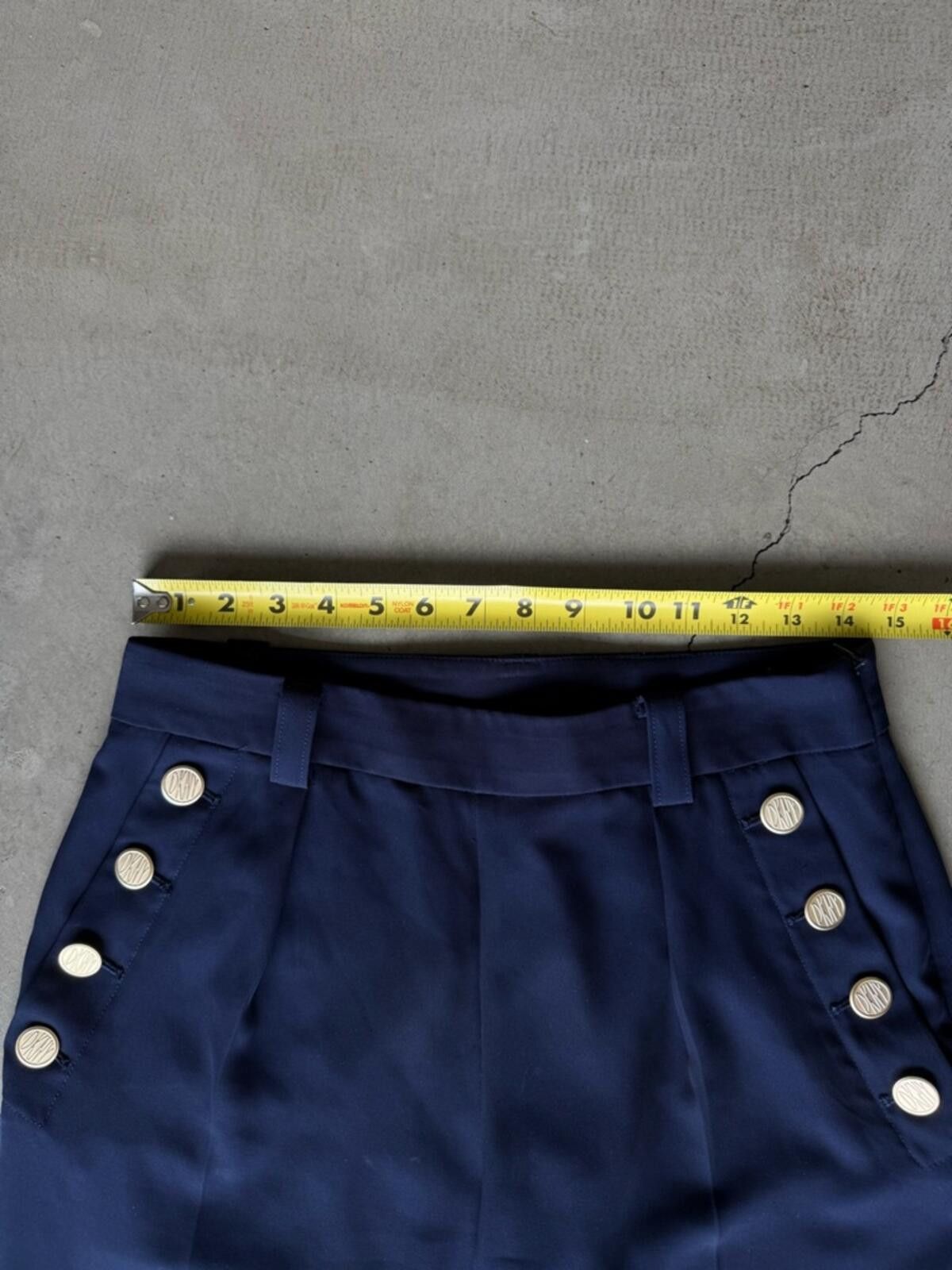 DKNY DKNY / Cropped Trouser Pants / Navy Size 27" / US 4 / IT 40 - 4 Thumbnail