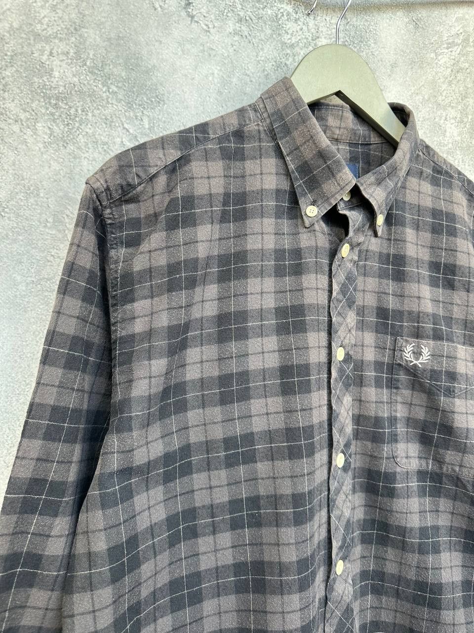 Fred Perry Fred Perry Plaid Shirt Button Up Vintage Check Brown LS Size US L / EU 52-54 / 3 - 3 Thumbnail