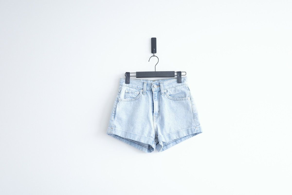 Levi's Mom Ultra High Rise Shorts Light Blue Size US 24