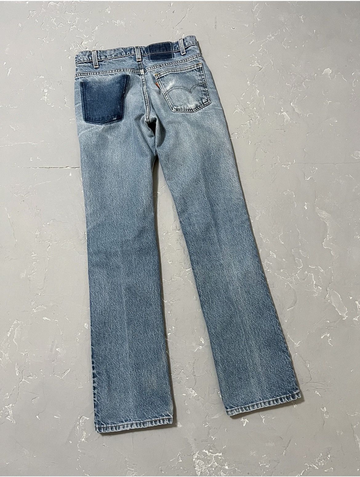 image of Levis x Levis Vintage Clothing 1980S Flared Levi’S 517 Orange Tabs in Blue, Men's (Size 30)