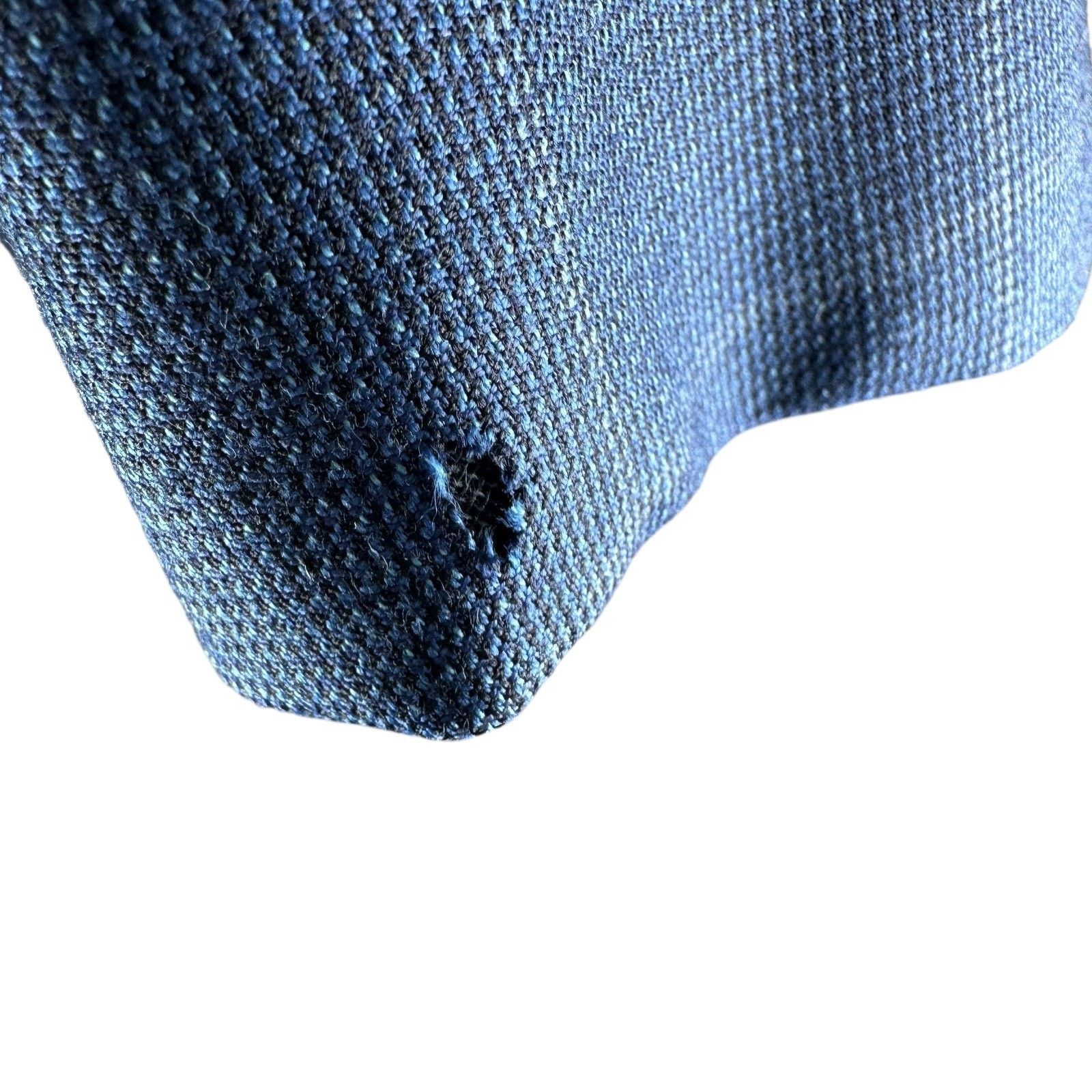 Ermenegildo Zegna Ermenegildo Zegna Blazer Jacket Men 44R Blue Windowpane Wool Size 44R - 12 Thumbnail