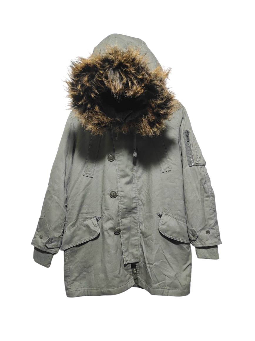 Japanese Brand Rush Hour zip fur hoodie parka Jacket LGB style Size US L / EU 52-54 / 3 - 1 Thumbnail