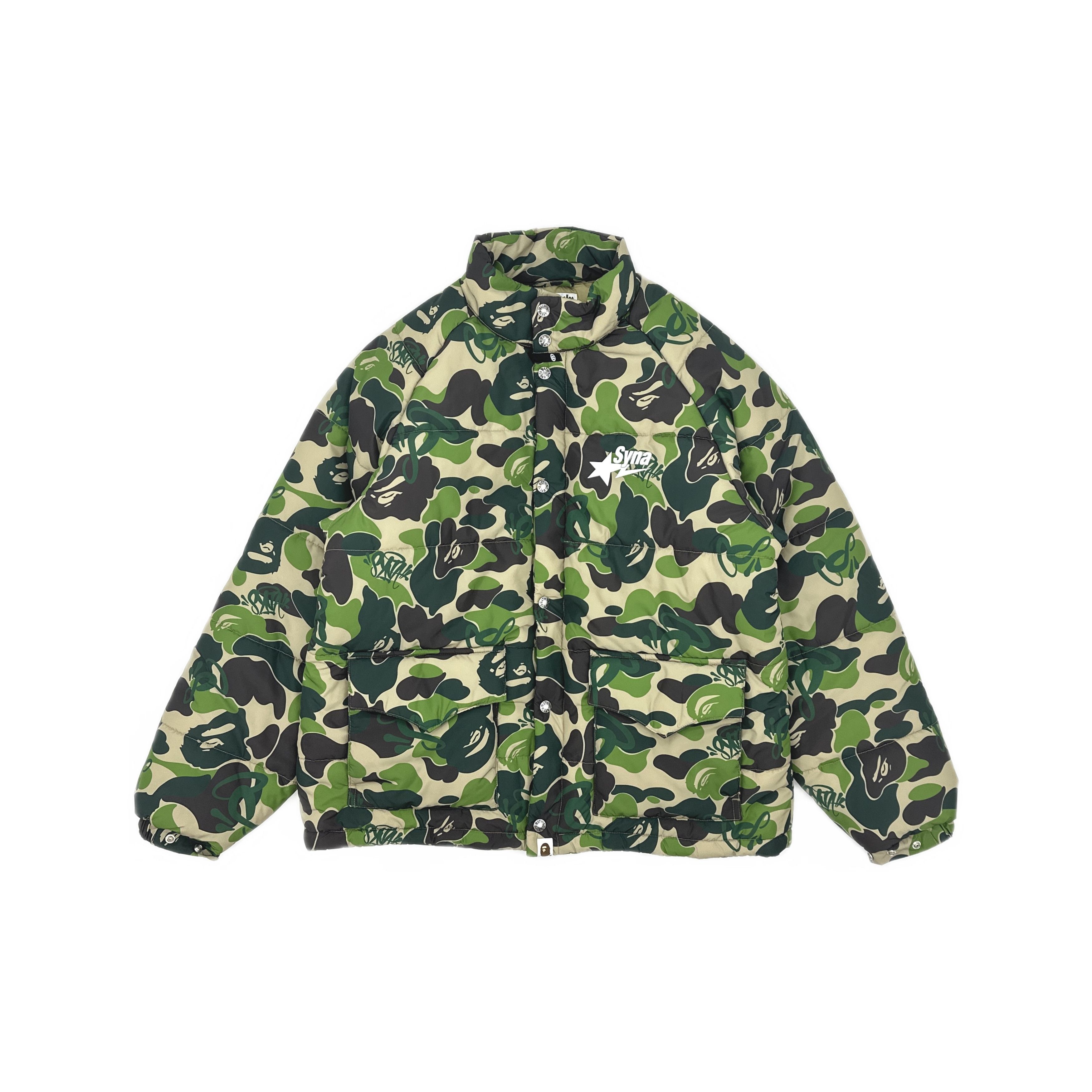 Bape A Bathing Ape x Syna Camo Puffer Jacket Size M Size US M / EU 48-50 / 2 - 1 Thumbnail