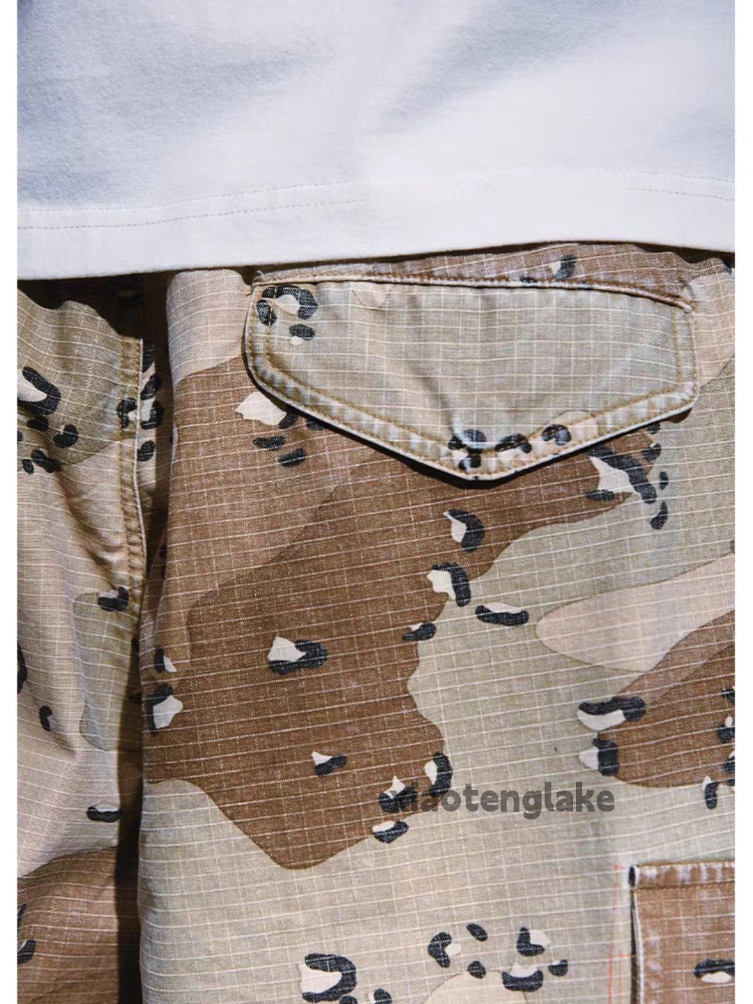 Vintage Utility loose baggy skate hiphop camo cargo shorts Size US 36 / EU 52 - 2 Thumbnail