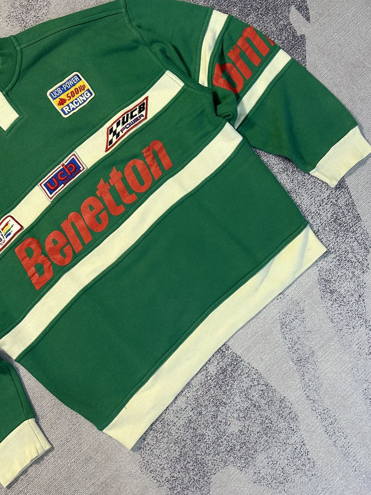 Benetton Rare Vintage 80s Benetton Crewneck Rugby Shirts Size US M / EU 48-50 / 2 - 2 Thumbnail