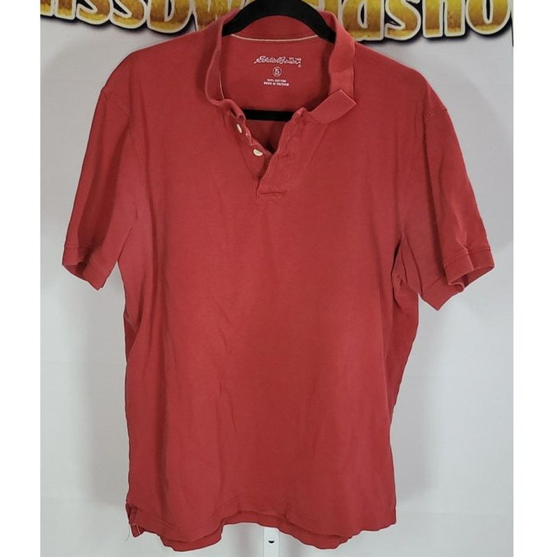Eddie Bauer Eddie Bauer Red Casual Short Sleeve Polo Shirt Size XL Size US XL / EU 56 / 4 - 1 Thumbnail