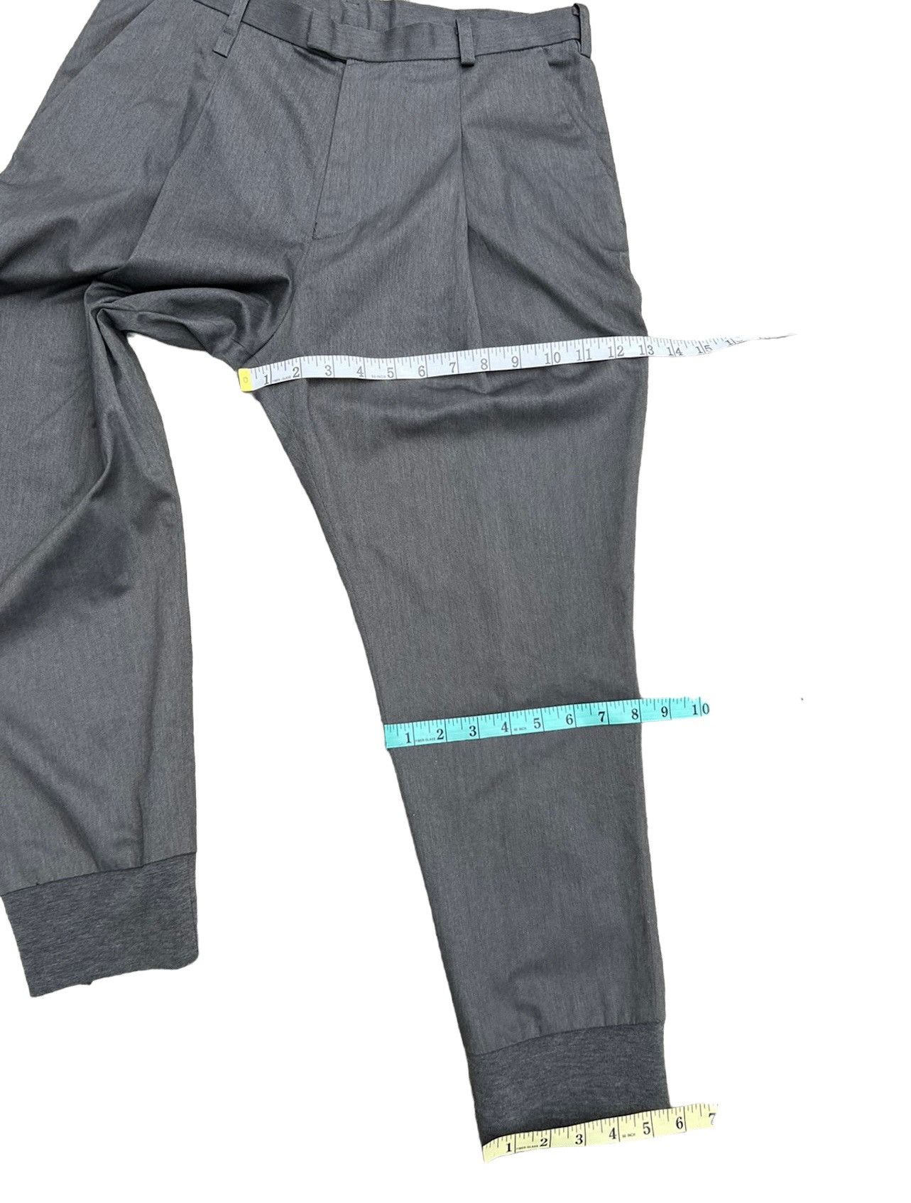 Vintage MILOK Protoculture Japan Grey Trouser Cropped Pant Size US 30 / EU 46 - 4 Thumbnail