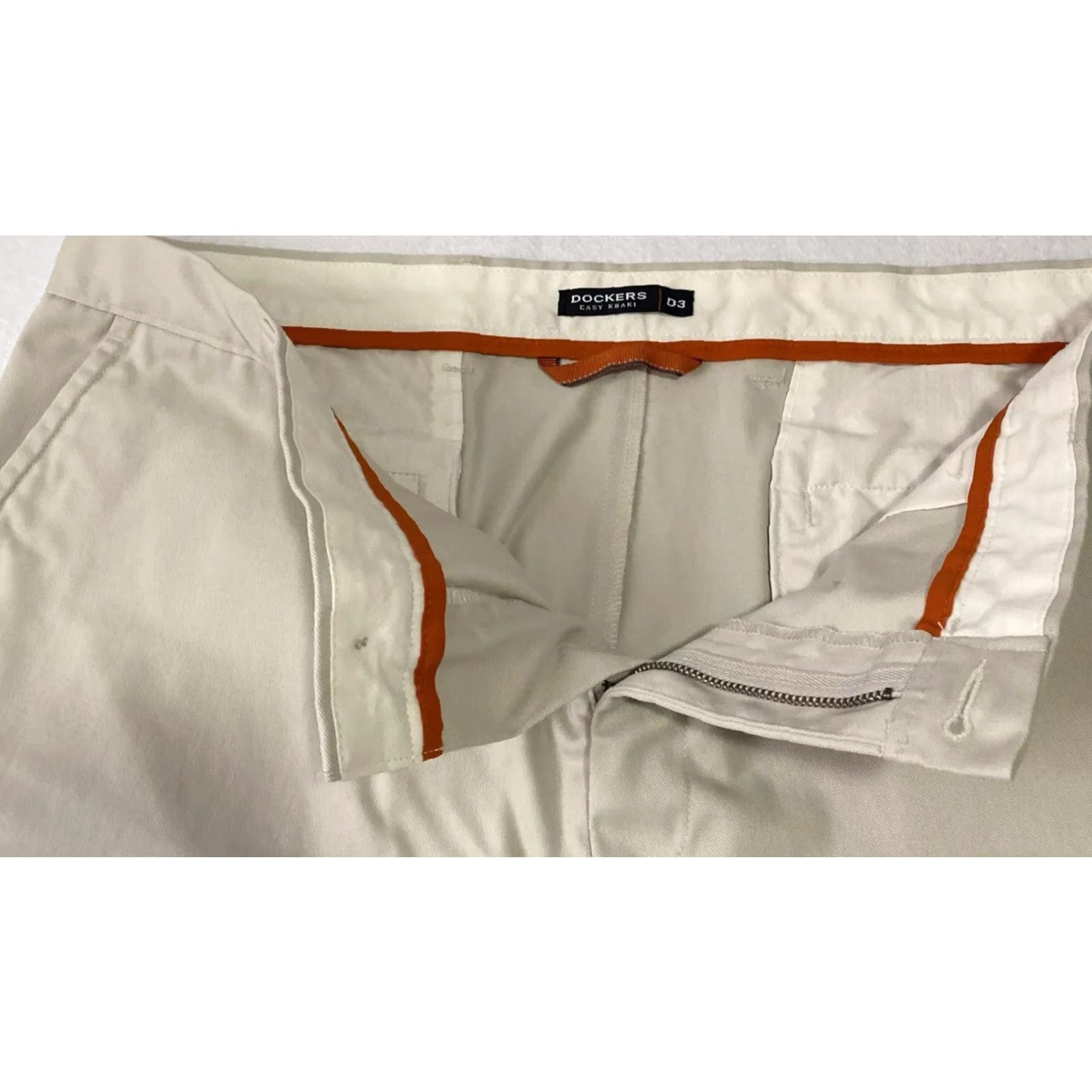 Dockers DOCKERS Pants Mens 38x34 Tan Straight Fit Flat Front Casual Workwear Pants Mens Tan 38x34 Straight Front Flat Front Regular Inseam 34 Size US 38 / EU 54 - 5 Thumbnail