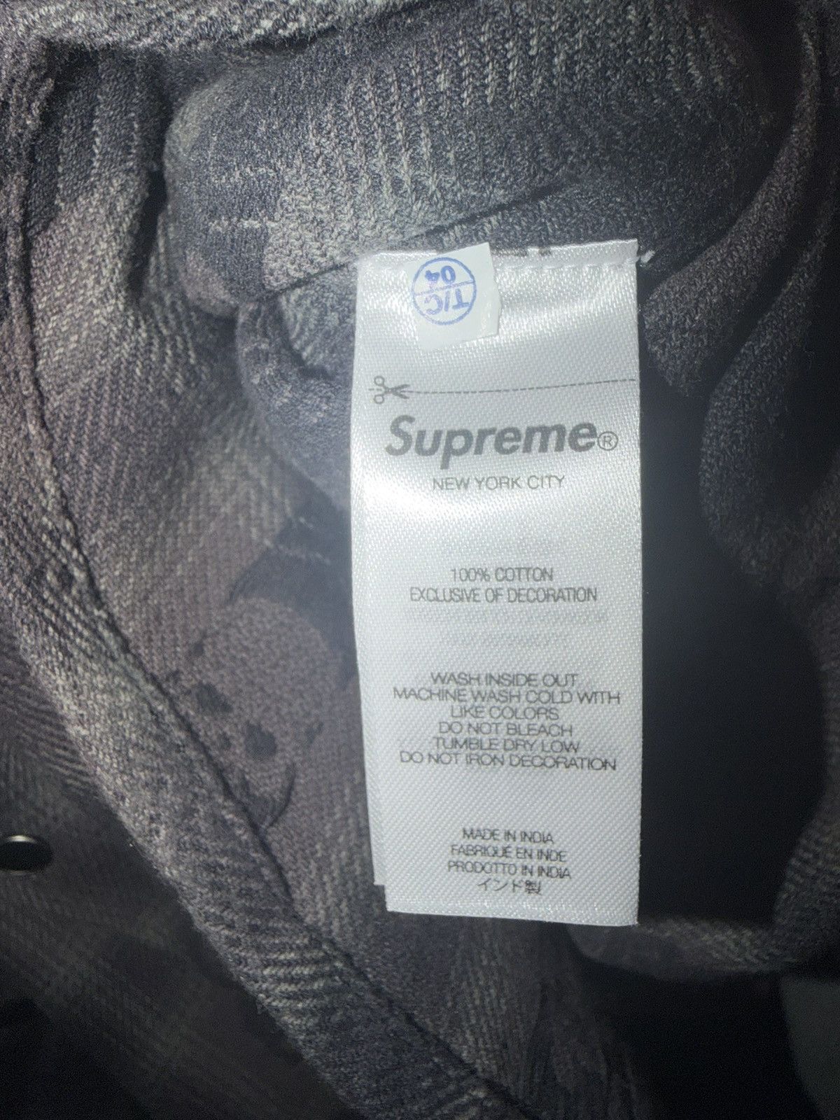 Number (N)ine × Supreme Supreme x Number (N)ine Hooded Flannel Size US S / EU 44-46 / 1 - 4 Thumbnail