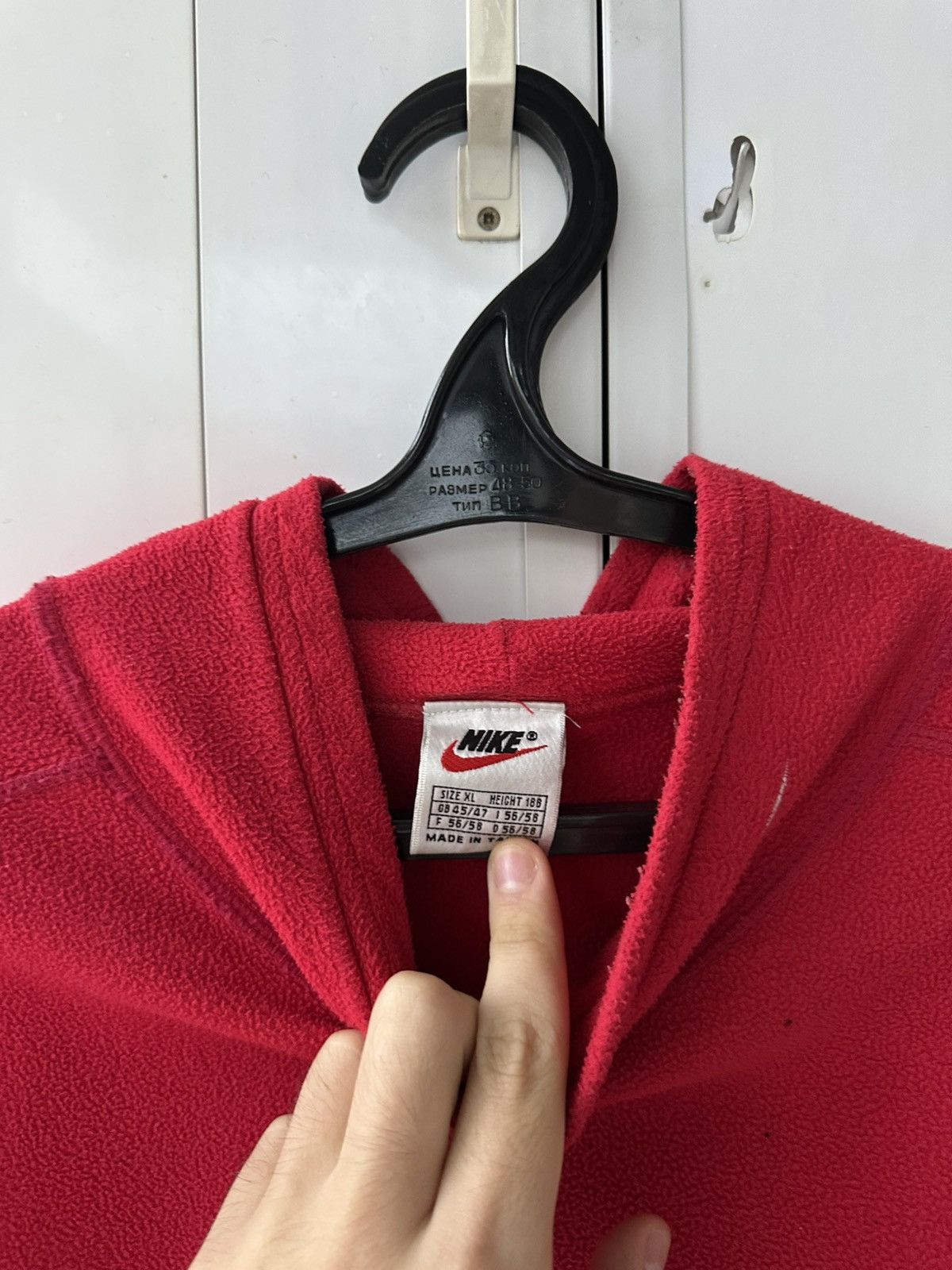 Nike Vintage Nike Fleece Jacket Big Logo Size US XL / EU 56 / 4 - 10 Thumbnail