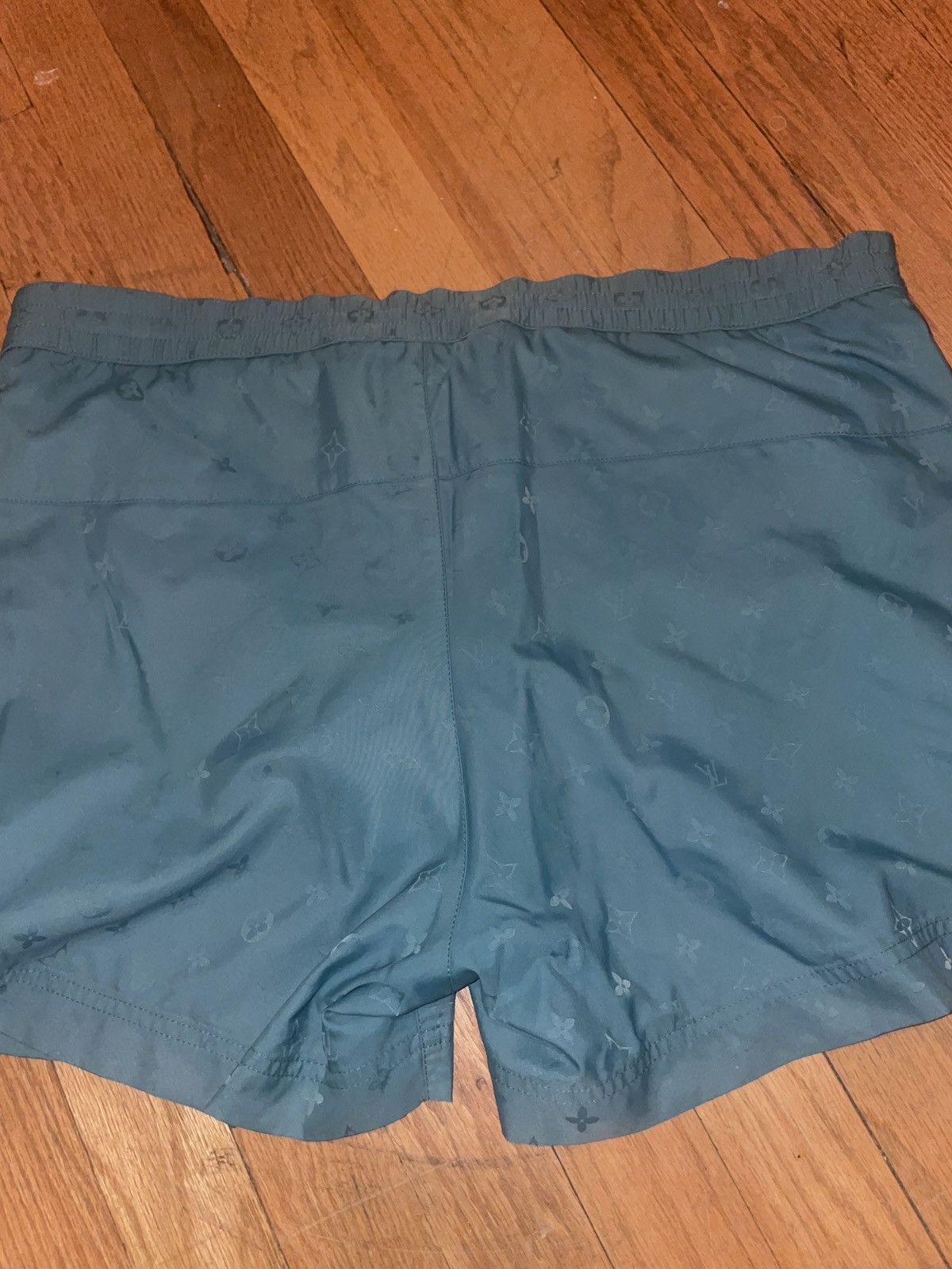 Louis Vuitton Kim Jones era LV mono swim trunks, teal/blue Size US 34 / EU 50 - 16 Thumbnail