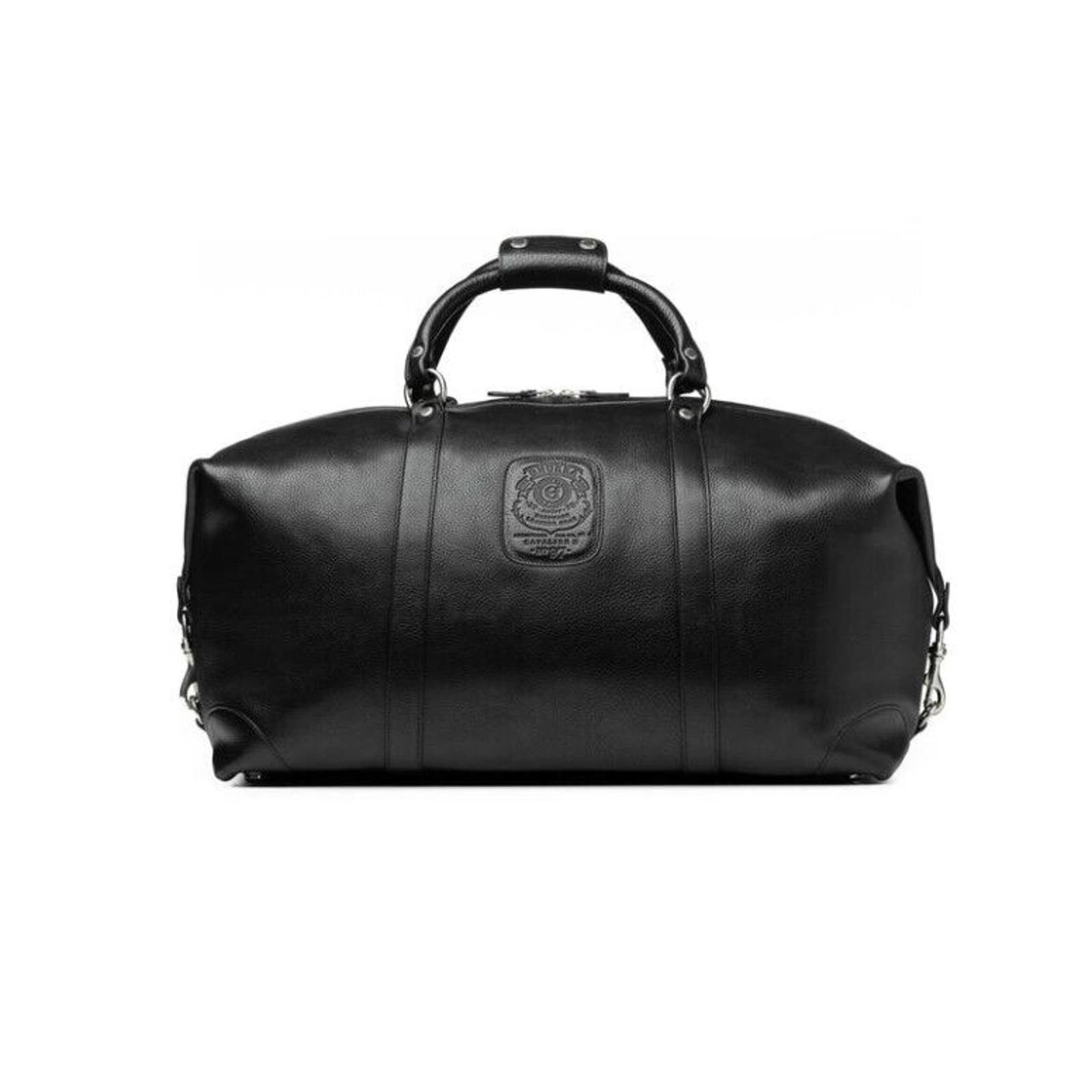 image of Ghurka Travel No. 97 Cavalier Ii Black Leather Duffle Bag, Women's