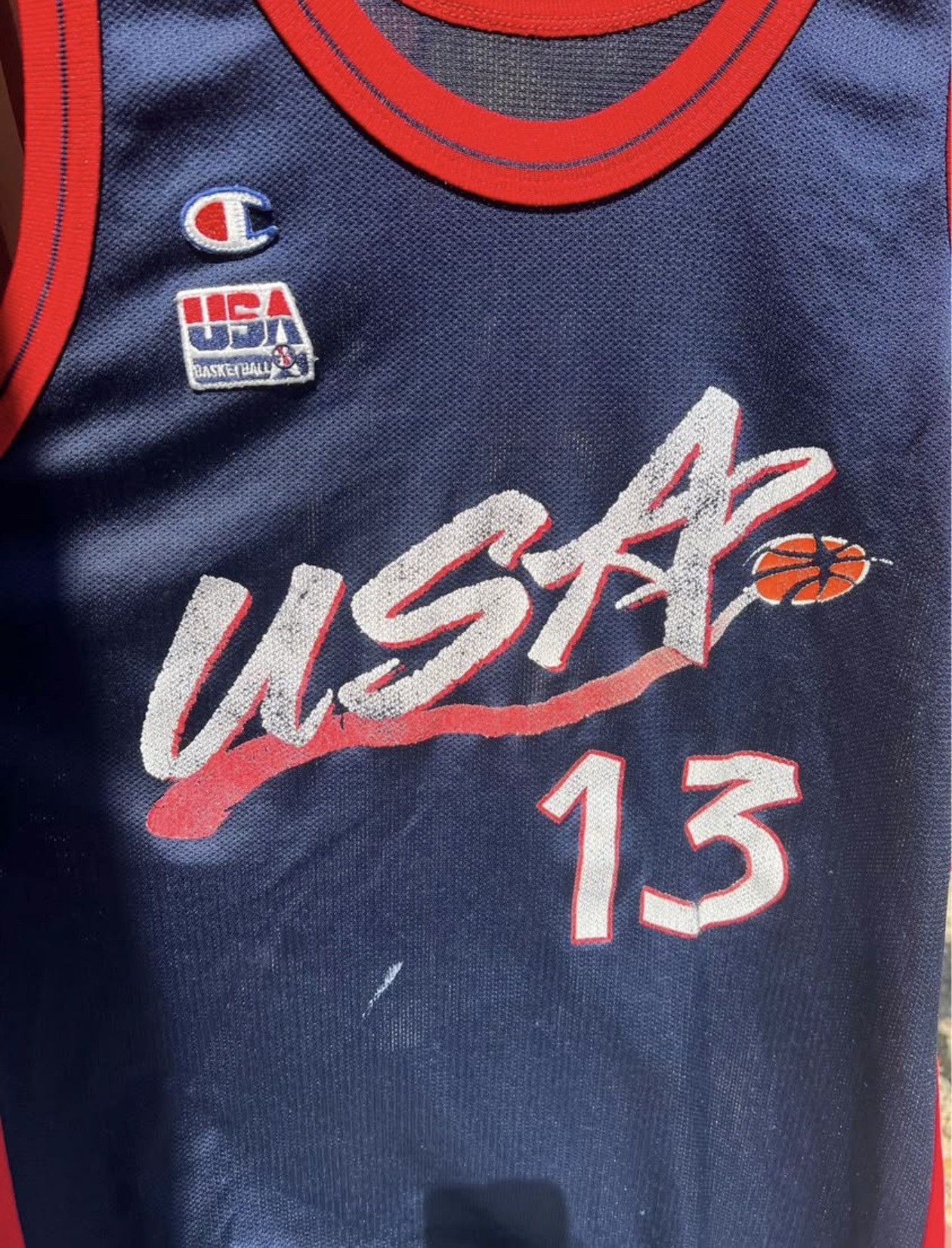 Champion 1995 ATL Olympics Team USA Shaq Jersey Size US XL / EU 56 / 4 - 6 Thumbnail