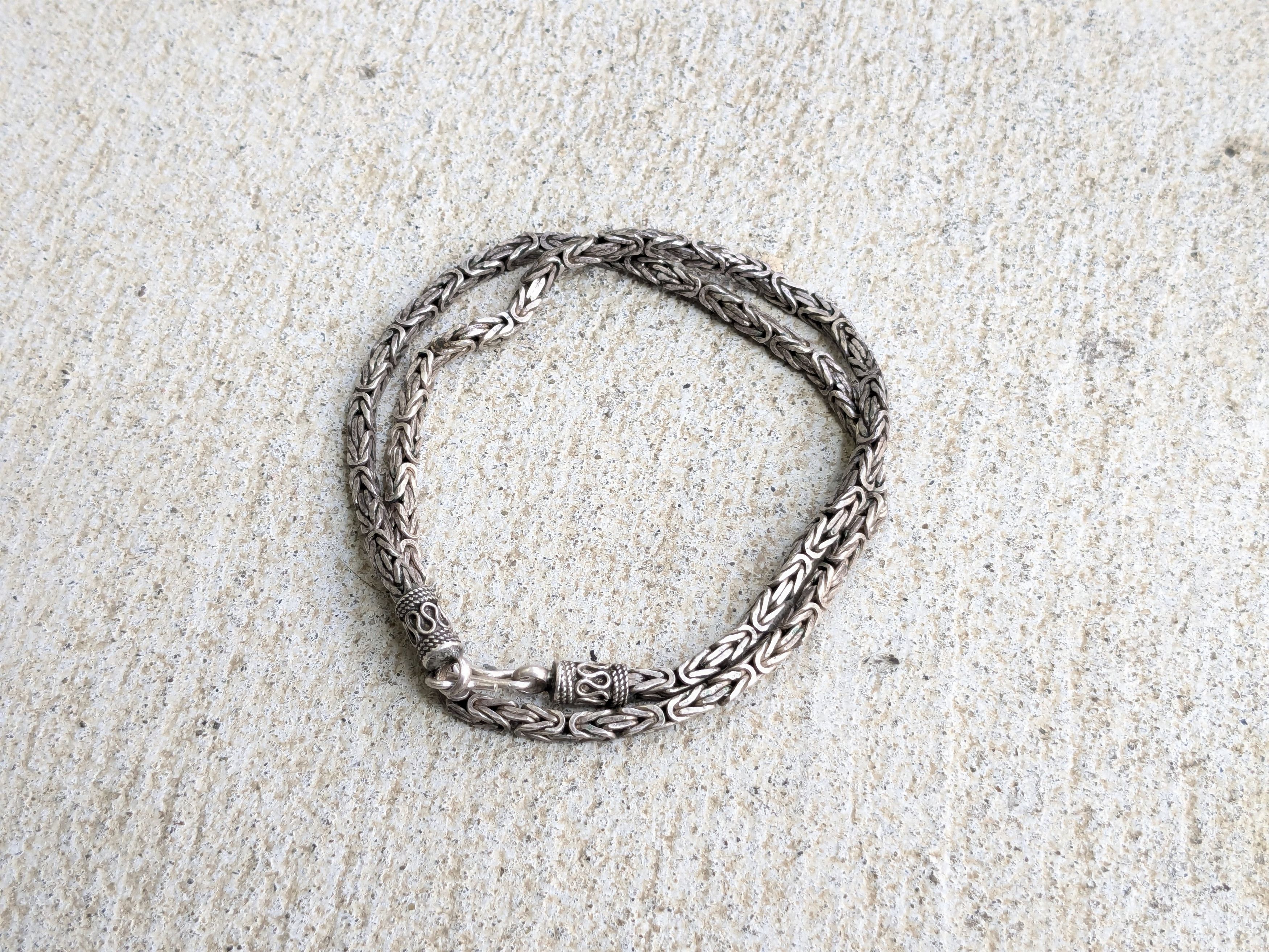 Other Byzantine Silver Choker Necklace 18" Size ONE SIZE - 2 Thumbnail