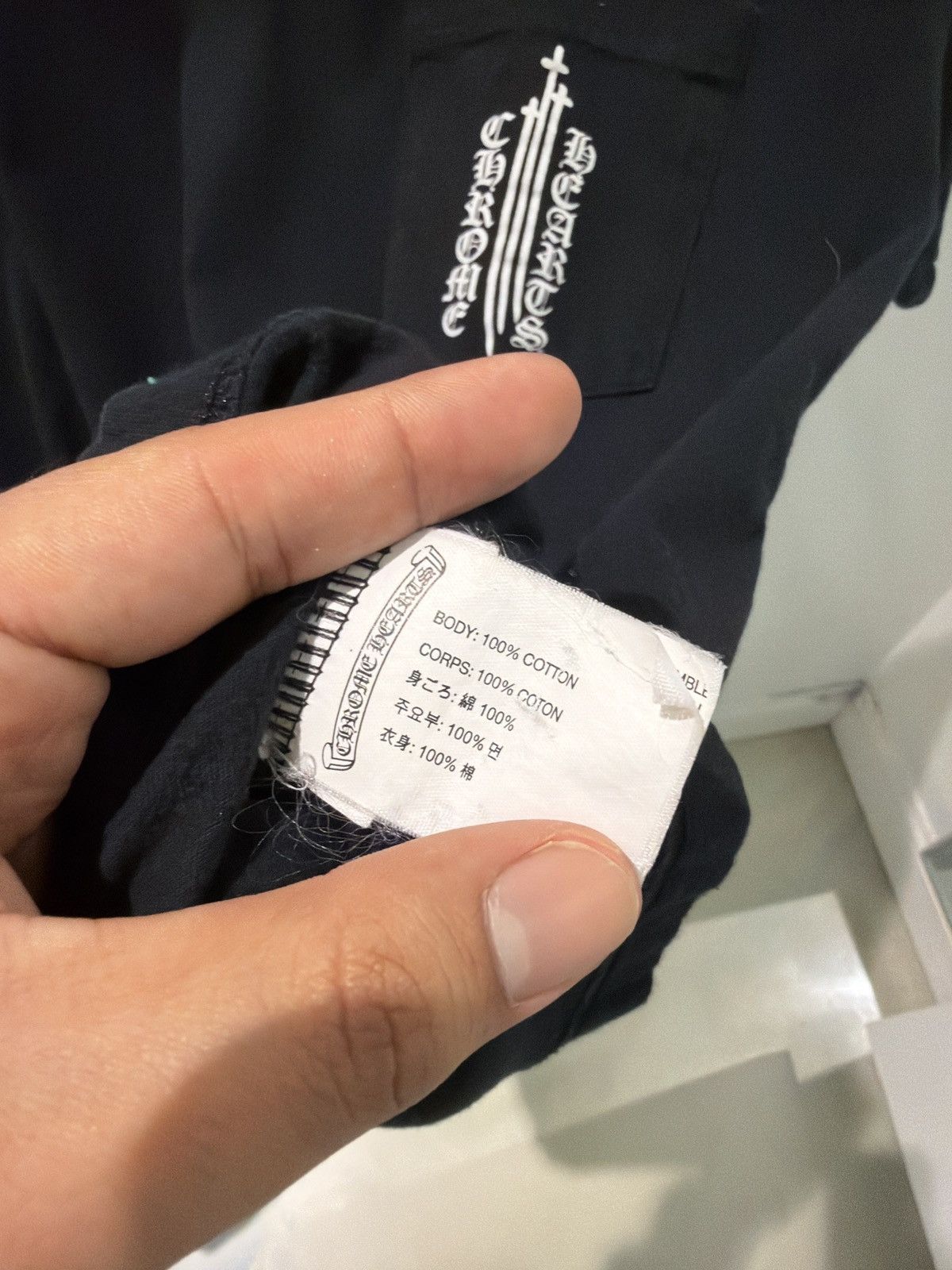 Chrome Hearts Chrome Hearts Triple Long Cross Black Tee Size US L / EU 52-54 / 3 - 5 Thumbnail