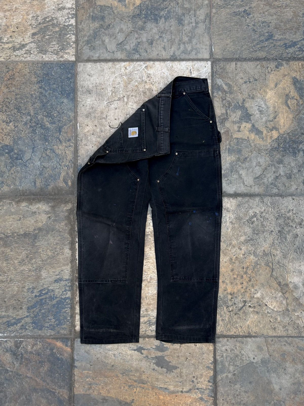 Carhartt × Vintage Vintage Carhartt Double Knee Big Logo Distressed Size US 34 / EU 50 - 4 Thumbnail