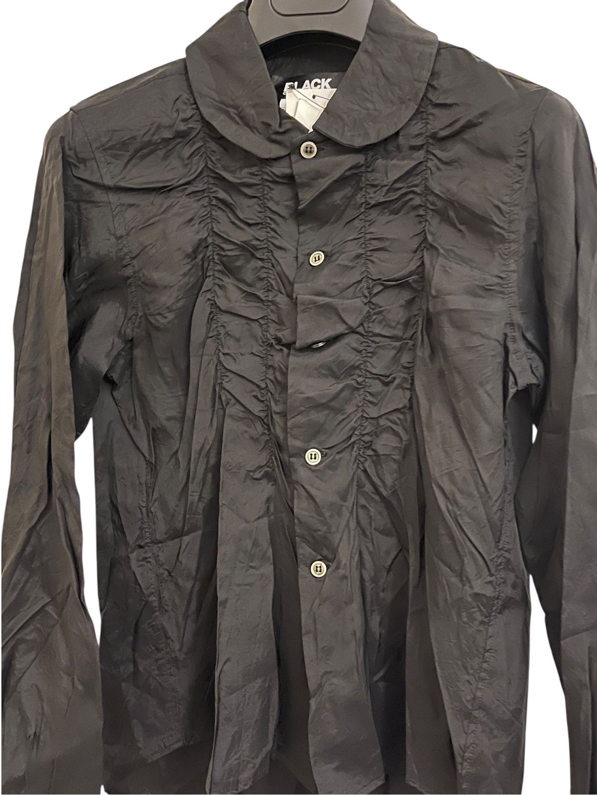 Comme des Garcons Comme des garçons Black gathered shirt Size XS / US 0-2 / IT 36-38 - 2 Thumbnail