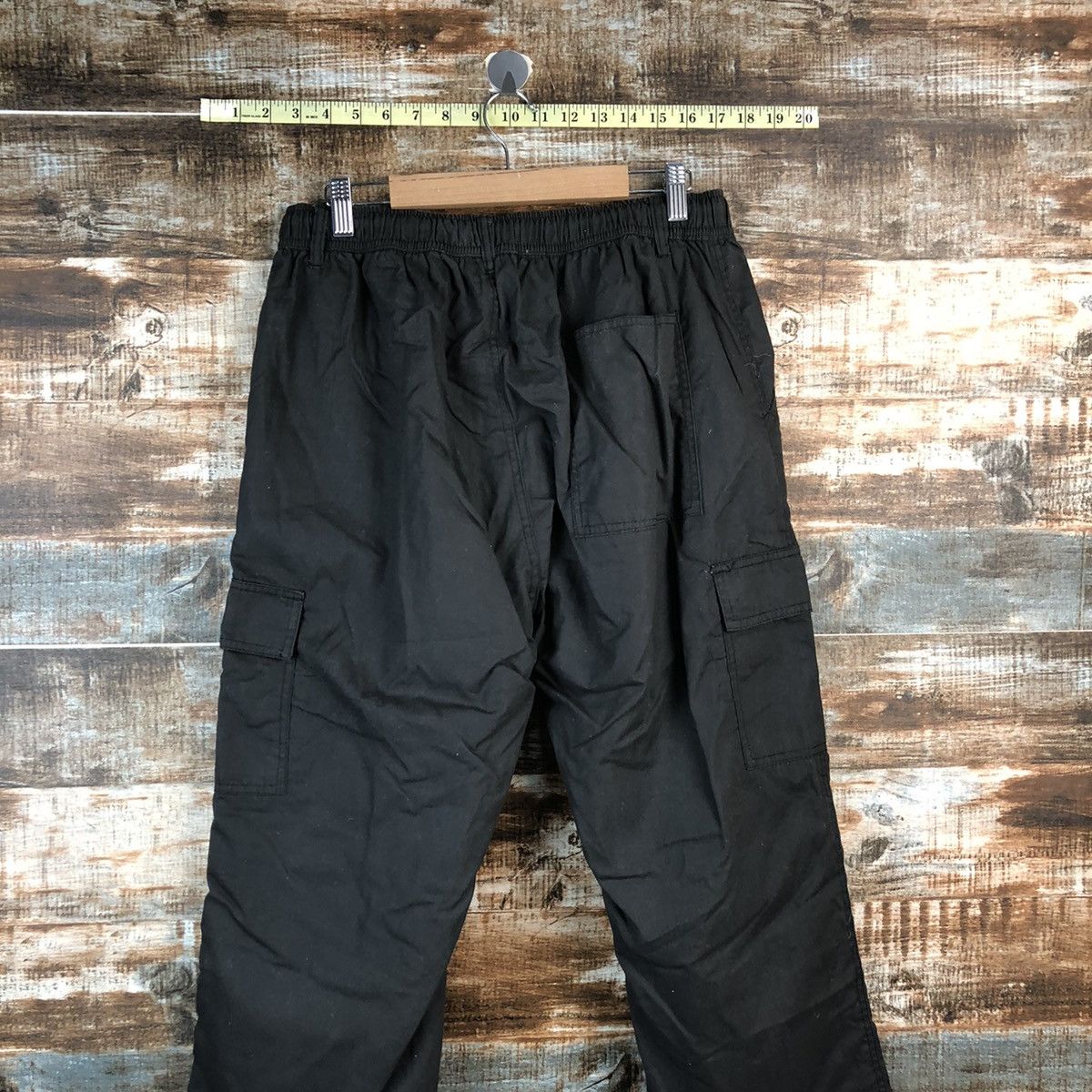 Japanese Brand Japanese Brand Black Cargo Multipocket Pants #A2529 Size US 31 - 16 Thumbnail