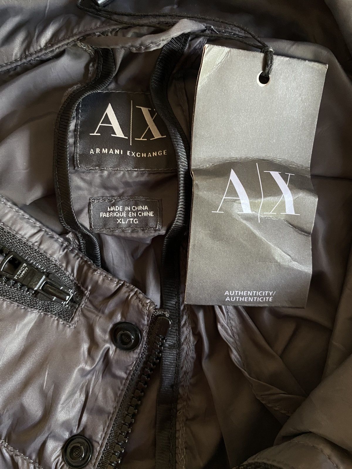 Armani Exchange ARMANI EXCHANGE Gray Utility Vest with Multiple Pockets Size US XL / EU 56 / 4 - 4 Thumbnail